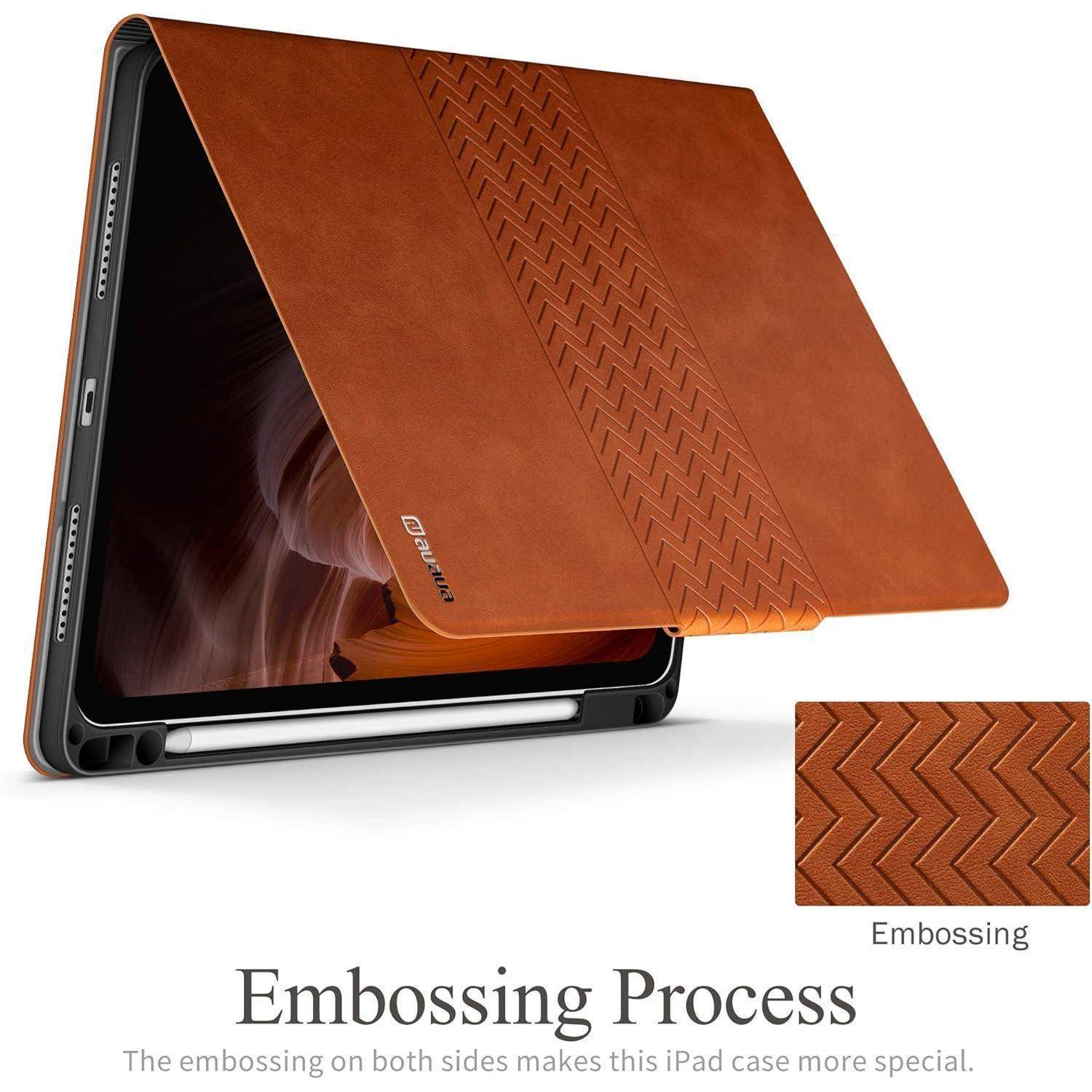 Hülle iPad Air 11 10.9 Stifthalter AutoSchlaf PULeder M3M2 Braun