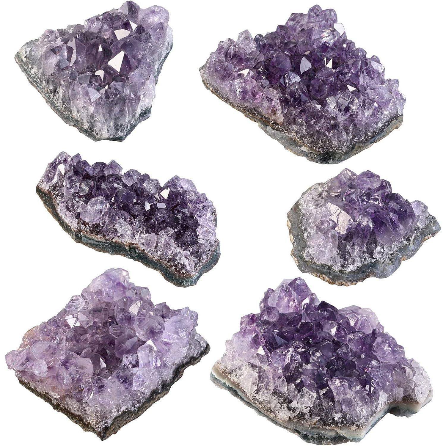 Druse Amethyst Rohstein Kristall Cluster Reiki Heilstein Amethyst L