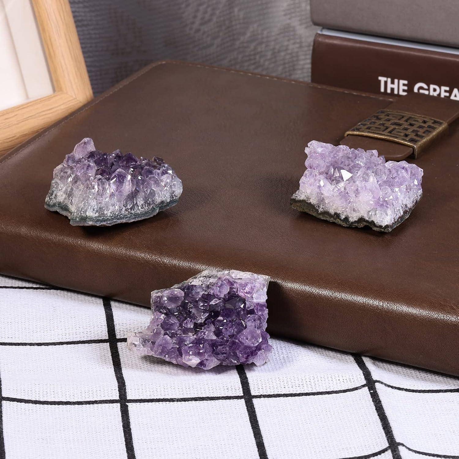 Druse Amethyst Rohstein Kristall Cluster Reiki Heilstein Amethyst L
