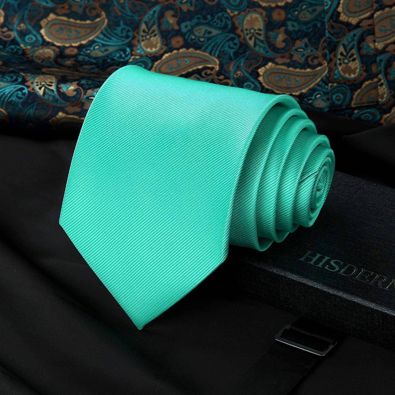 Krawatten Set Herren Hochzeit Einstecktuch Einheitsgröße Aqua