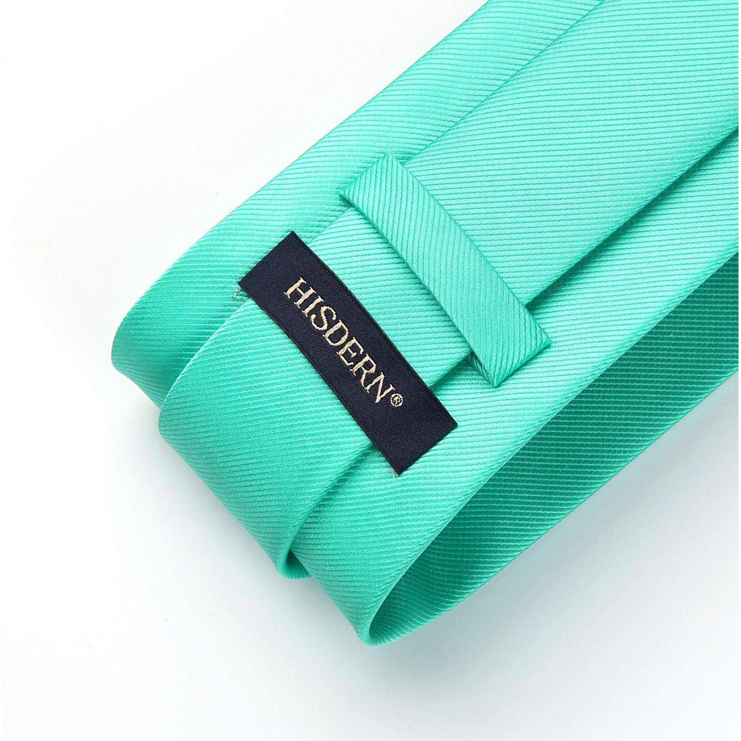 Krawatten Set Herren Hochzeit Einstecktuch Einheitsgröße Aqua