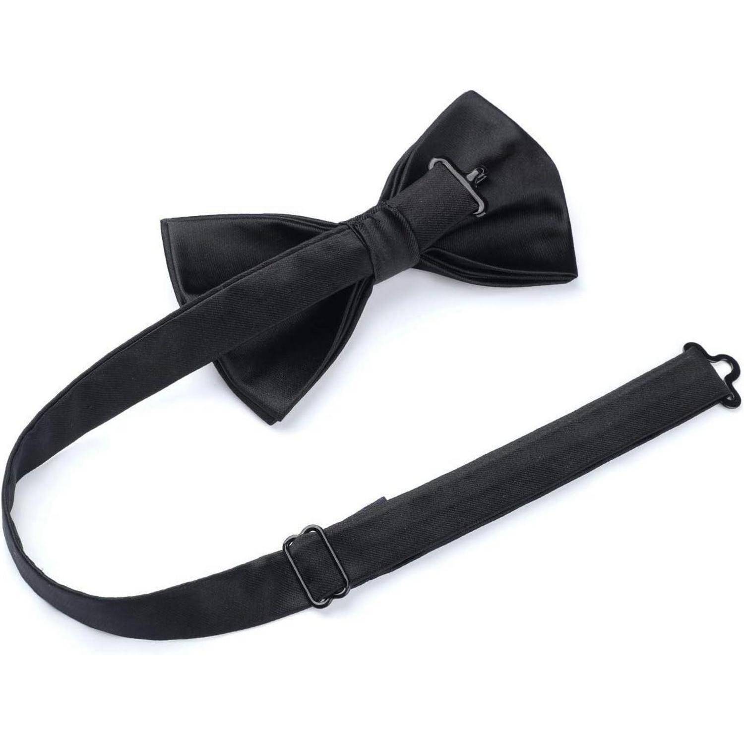 Fliege Herren BereitsGebunden Hochzeit Anzug Paisley Schwarz 1