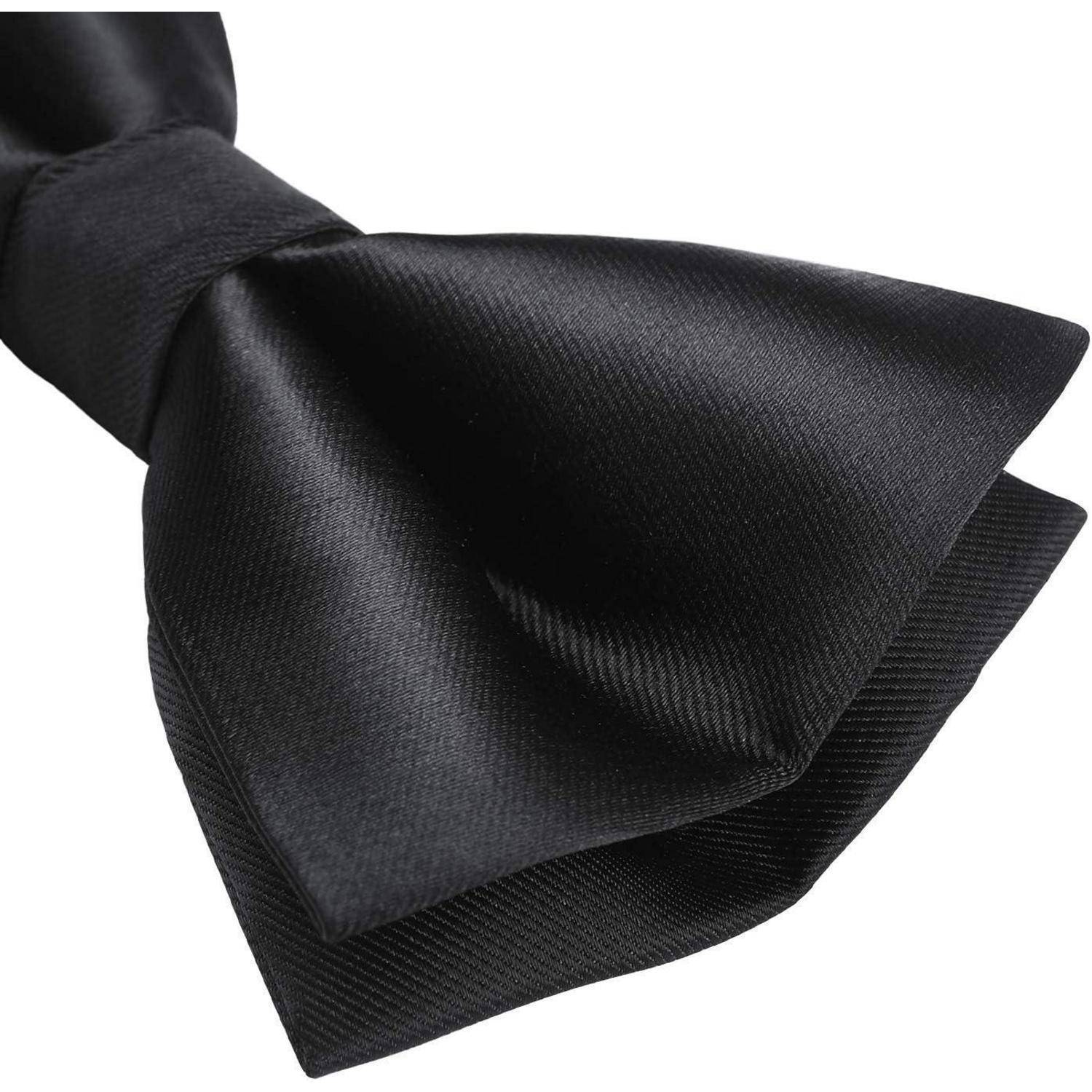 Fliege Herren BereitsGebunden Hochzeit Anzug Paisley Schwarz 1