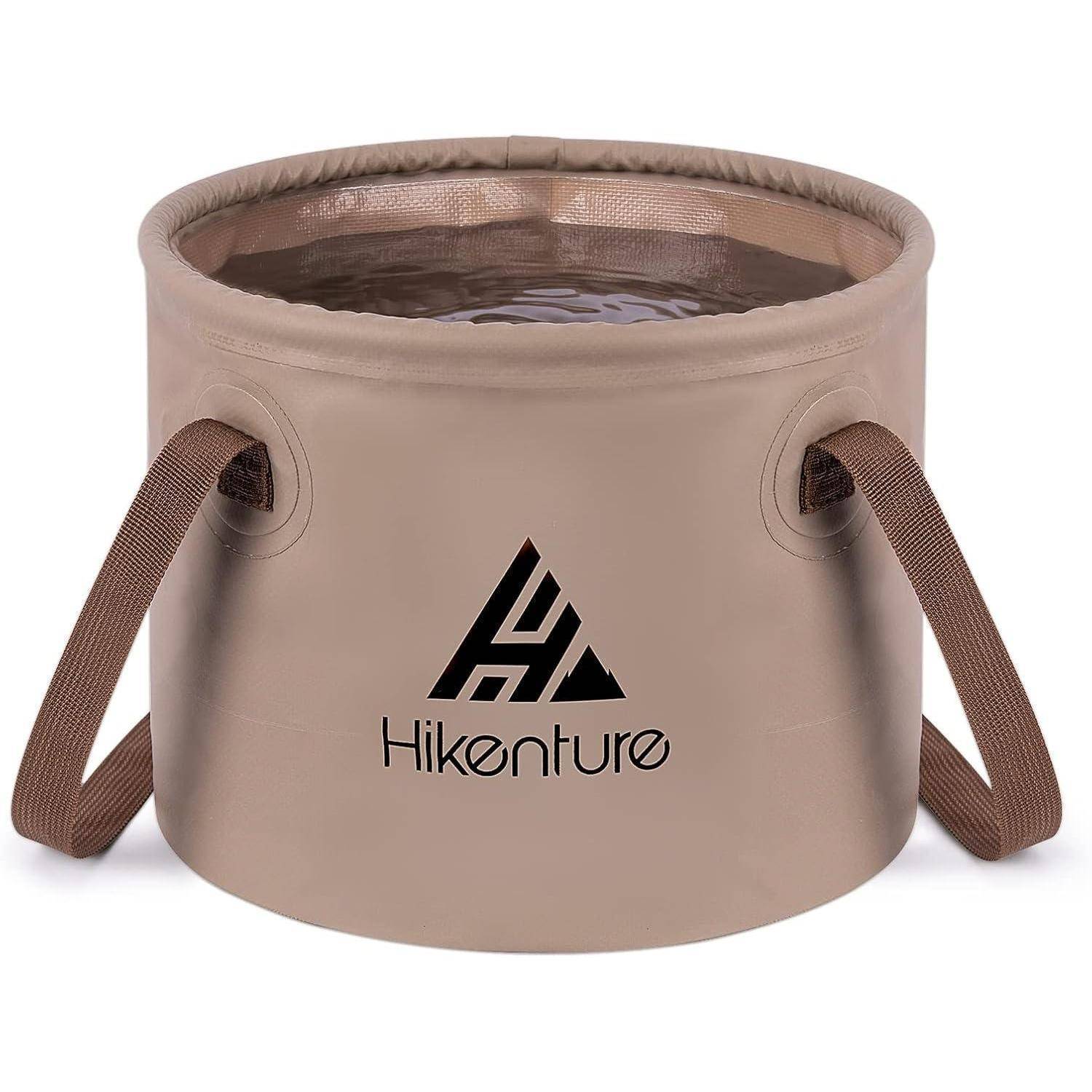 Faltschüssel Falteimer Camping 10L 15L 20L Planengewebe Rund-khaki 10L