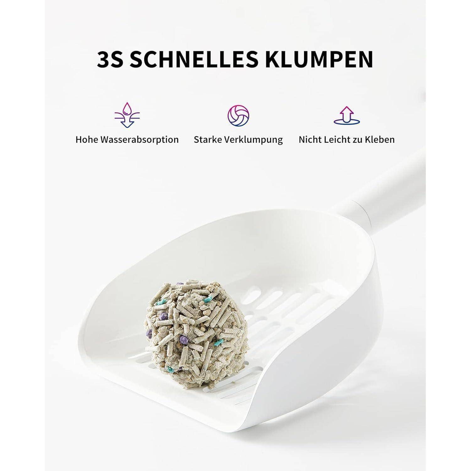 5-in-1 Gemischtes, Spülbares Katzenstreu, Aktivkohle, Extrem