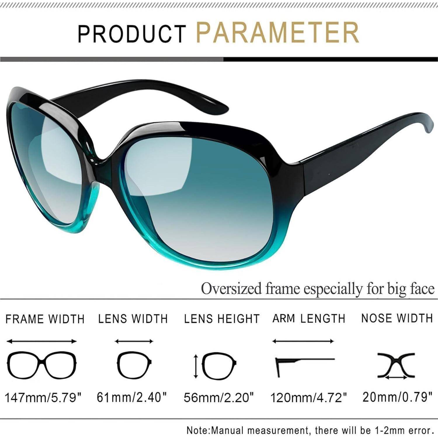 Sonnenbrille Übergroße B07-mode Grün Hellgrün Wie die Bilder