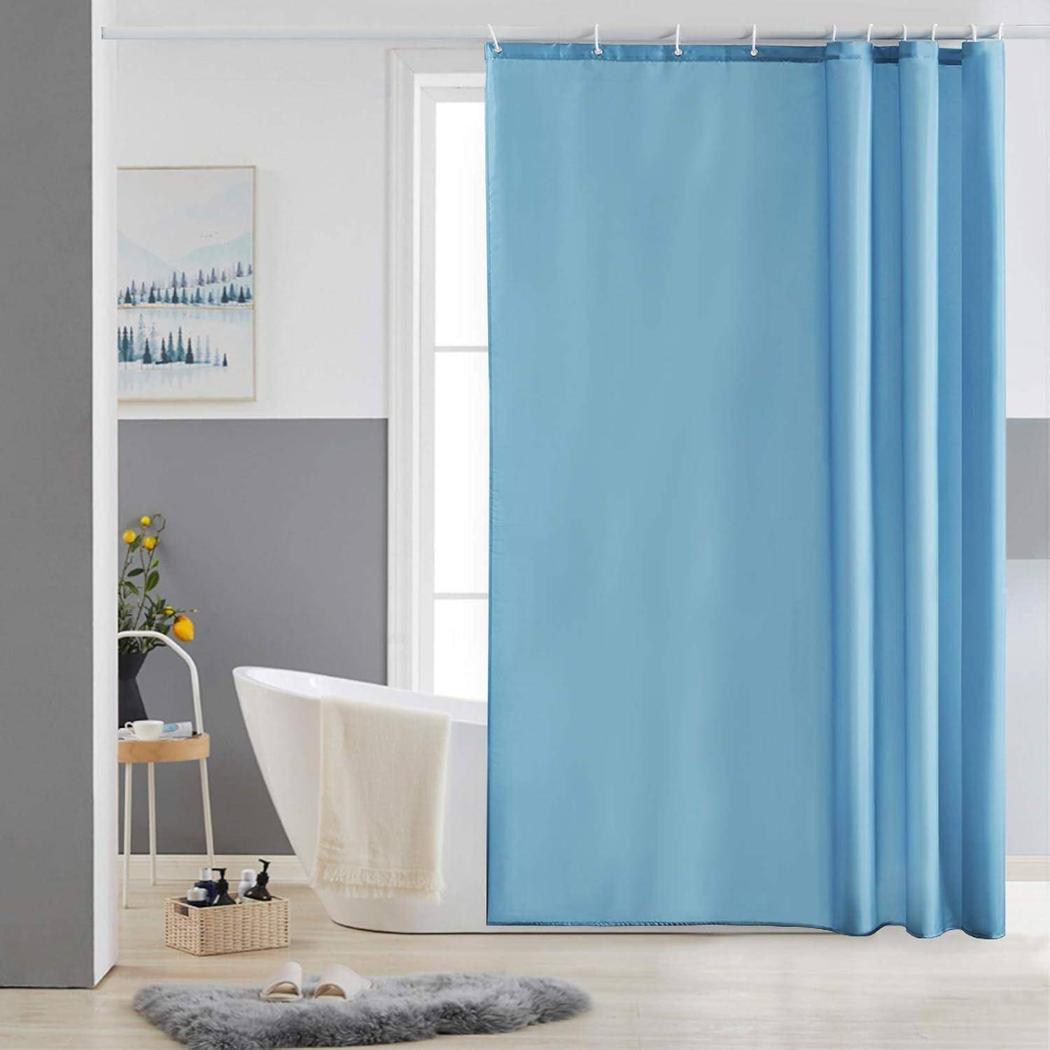 Duschvorhang Polyester H180 x B150 cm (1er Pack) Hellblau