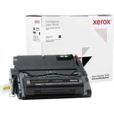 Xerox Laserdrucker-Tonerkartusche und Verpackung. Die Box zeigt die Marke und das Modell und gibt an, dass sie mit bestimmten Druckermodellen kompatibel ist.
