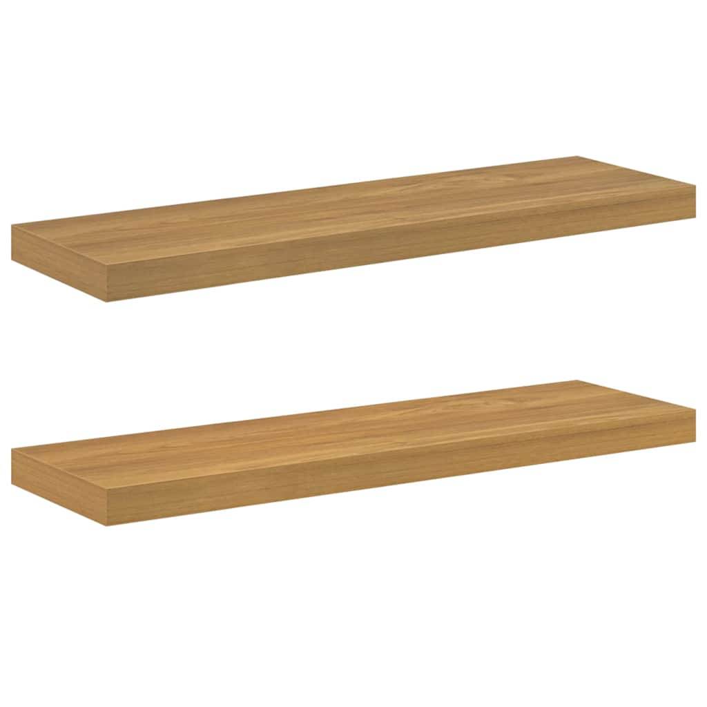 vidaXL Wandregal 2 pcs Braun 80 x 23,5 x 4 cm Holzwerkstoff