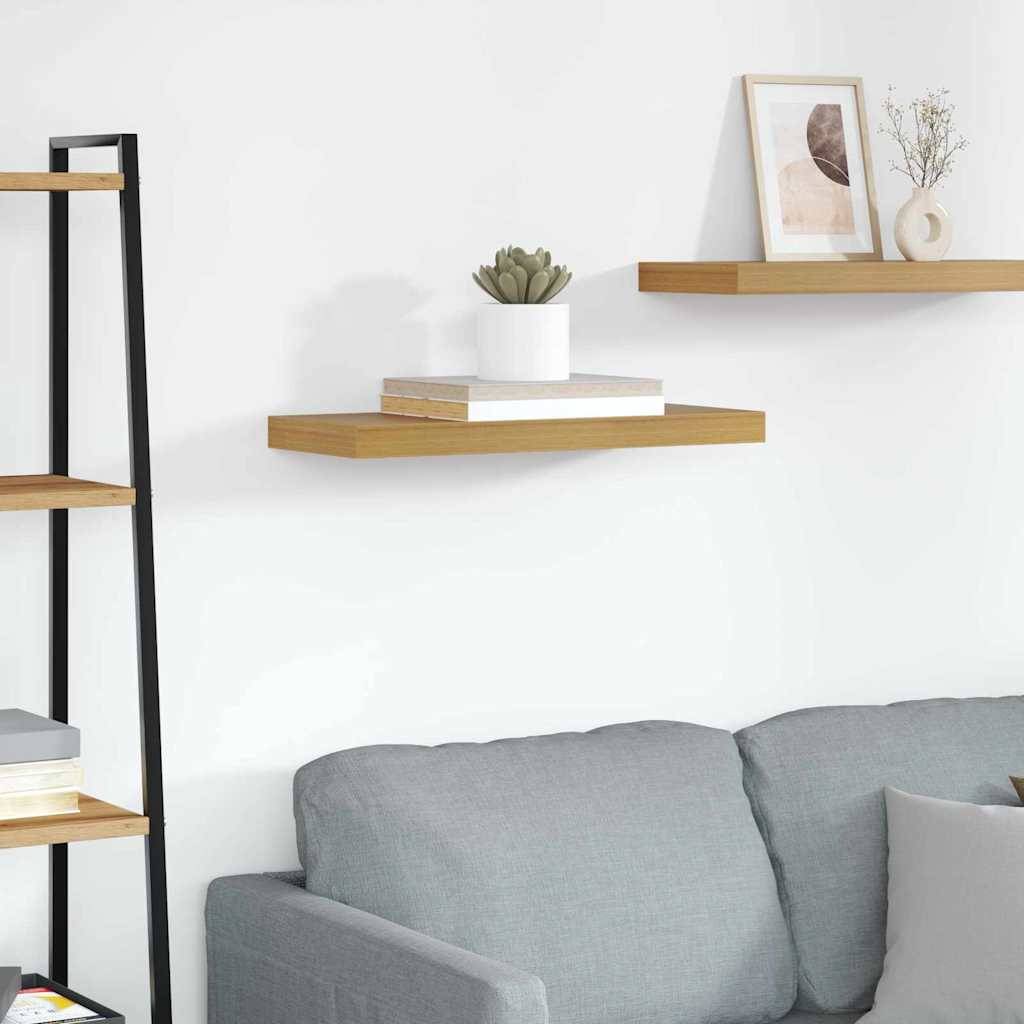 vidaXL Wandregal Wandmontiert Beige 60 x 23 x 4 cm Holzwerkstoff