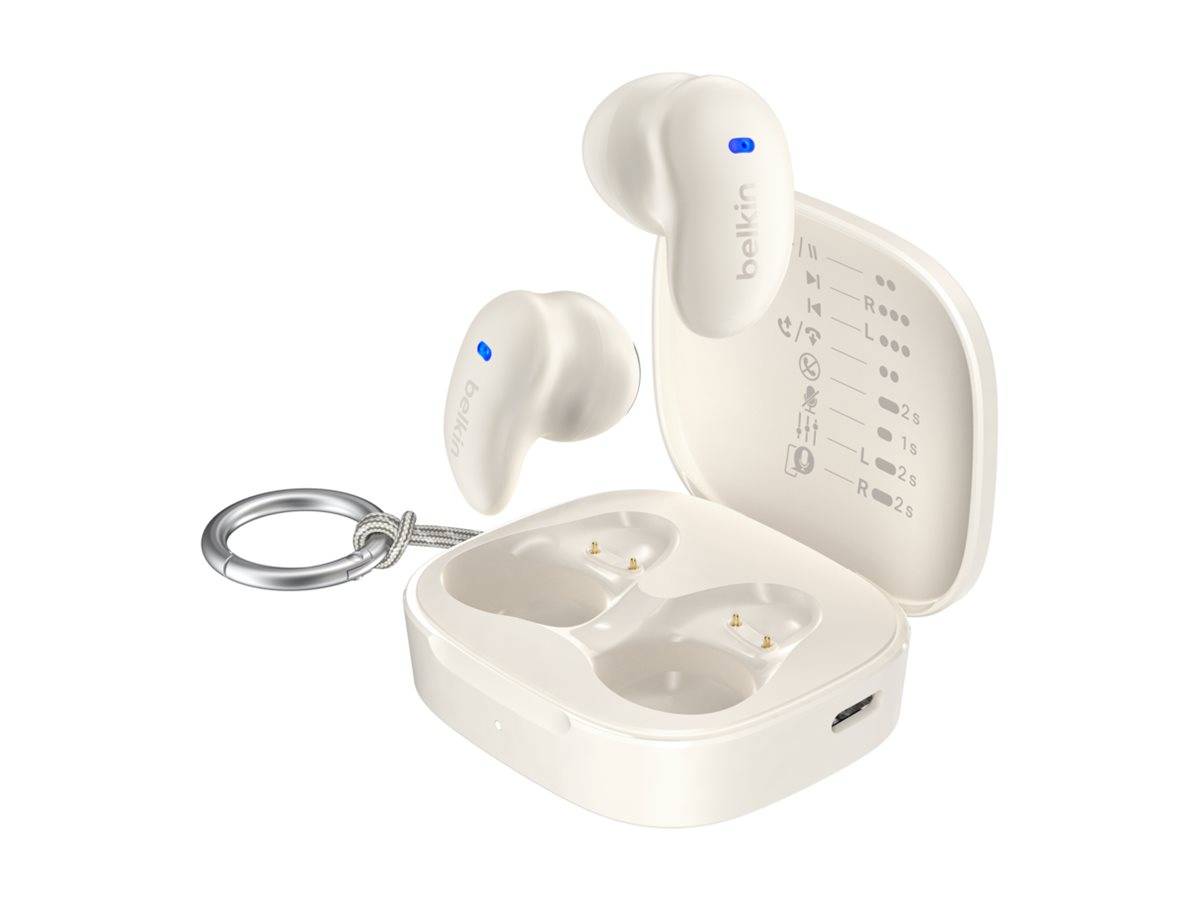 Belkin SoundForm Anywhere - True Wireless-Kopfhörermit Mikrofon - halb-in-ear -