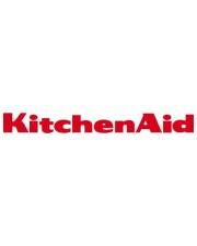 Das Bild zeigt das KitchenAid-Logo in fetten roten Buchstaben auf weißem Hintergrund.