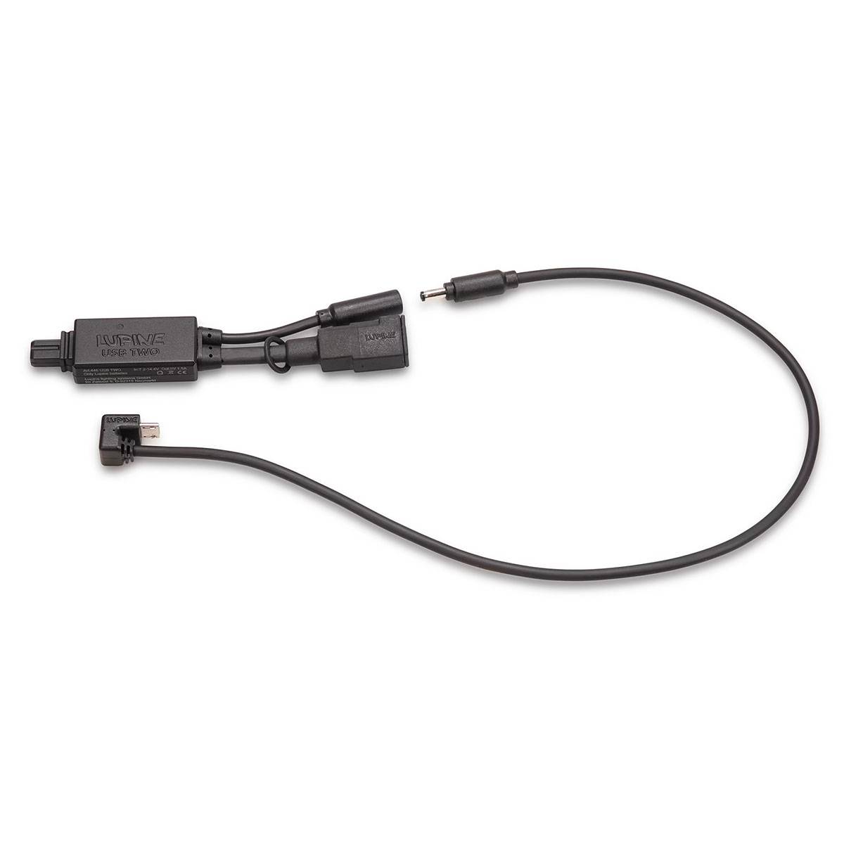 Ein 'Wave IGX-MIC-TC' Adapterkabel mit Anschlüssen zum Verbinden von Geräten, das einen Winkelstecker auf einer Seite zeigt, geeignet für Audioausrüstung.