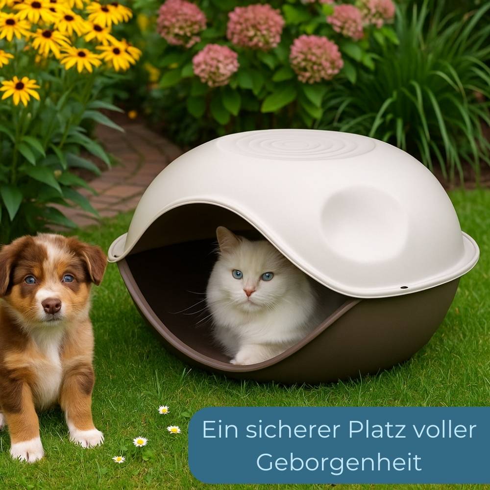 2er Set Katzenhaus Outdoor Hundehütte Katzenhaus Indoor Hundehaus Hundehütte Katzen Haus Katzenhütte Wurfbox Katze Katzenhöhle Katzenversteck