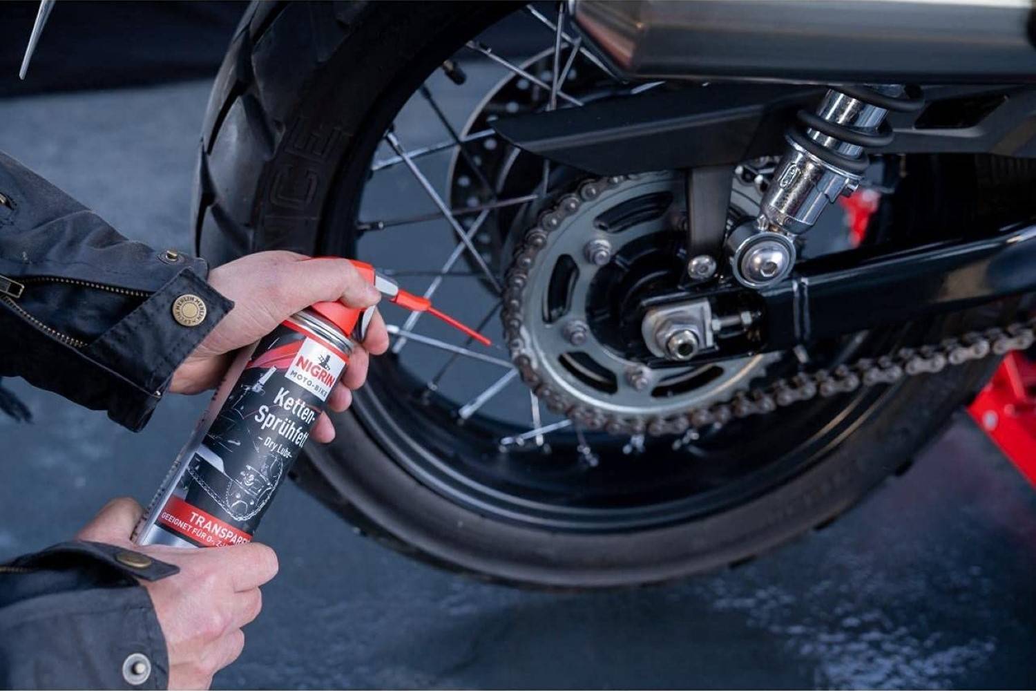 Nigrin Moto-Bike Ketten-Fett Sprüh-Fett Spray 400ml Motorrad O Z X Ring-Kette