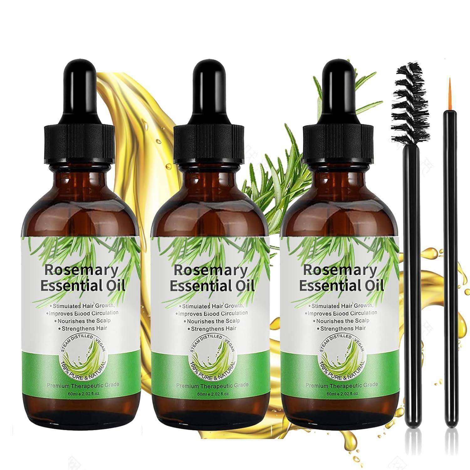Rosmarinöl 100% 180ml für Haarwachstum Set gegen Haarausfall Haaröl