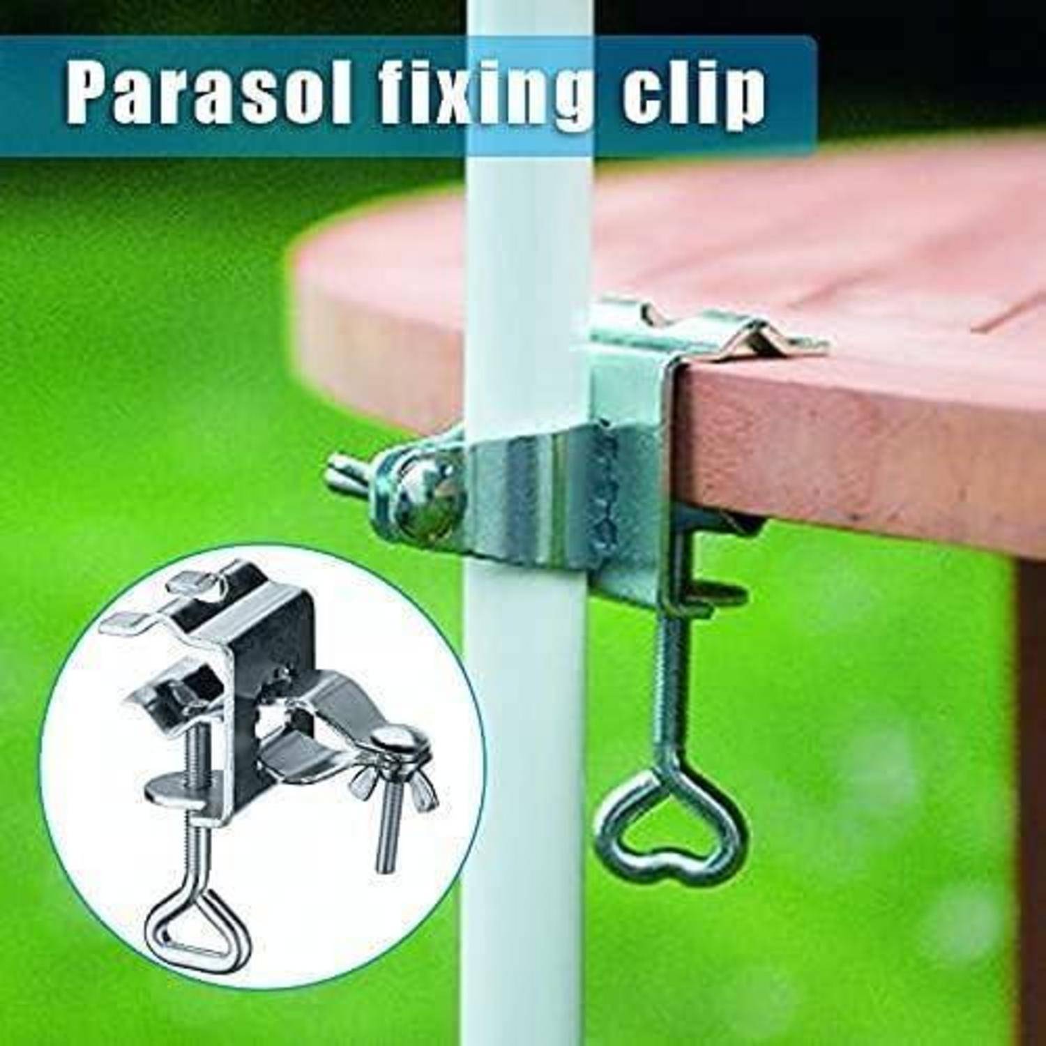 Sonnenschirm Clip Schirmhalter Tischklammer Tragbar Universal