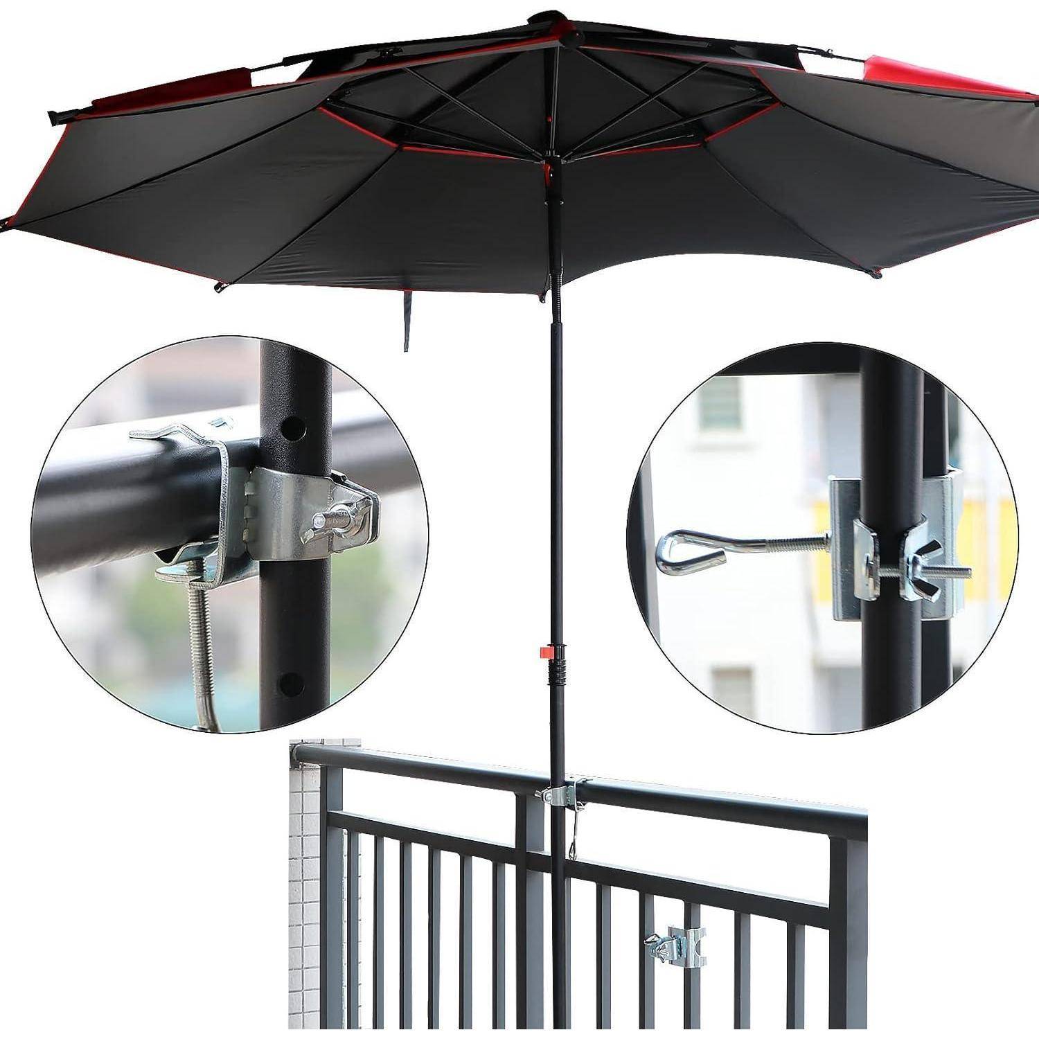 Sonnenschirm Clip Schirmhalter Tischklammer Tragbar Universal