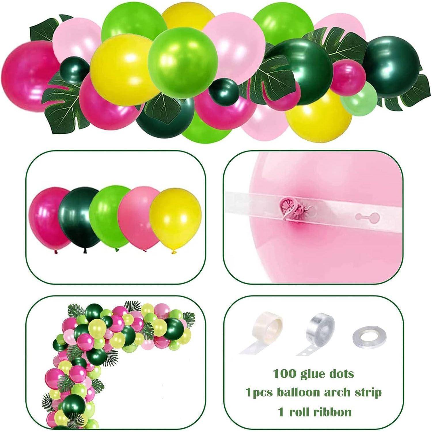 162PCS Hawaii Deko Party Dekoration Set Ballons Girlande ALOHA party