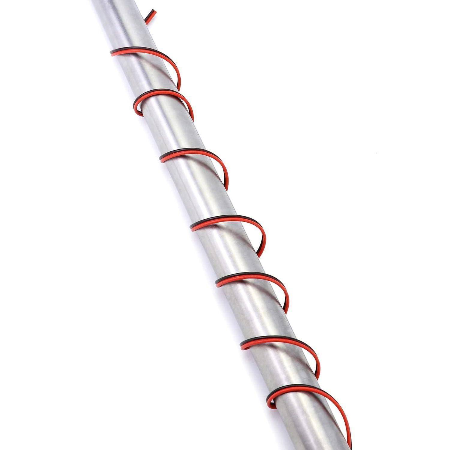 10 Meter 22AWG Elektrischer Draht, 2-adriges schwarz-rotes