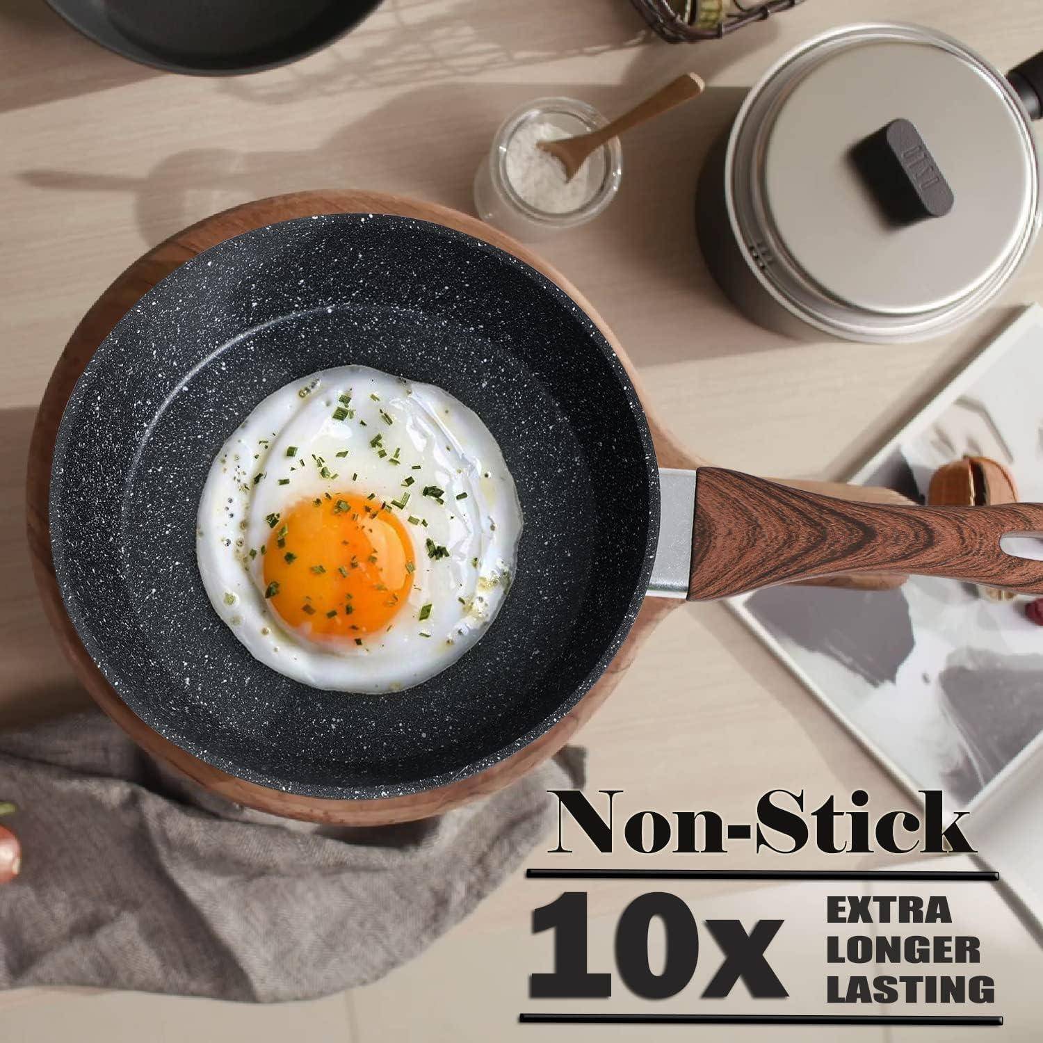 Kitchen Academy 12-teilig Induktions-Topfset in Schwarz - Granit