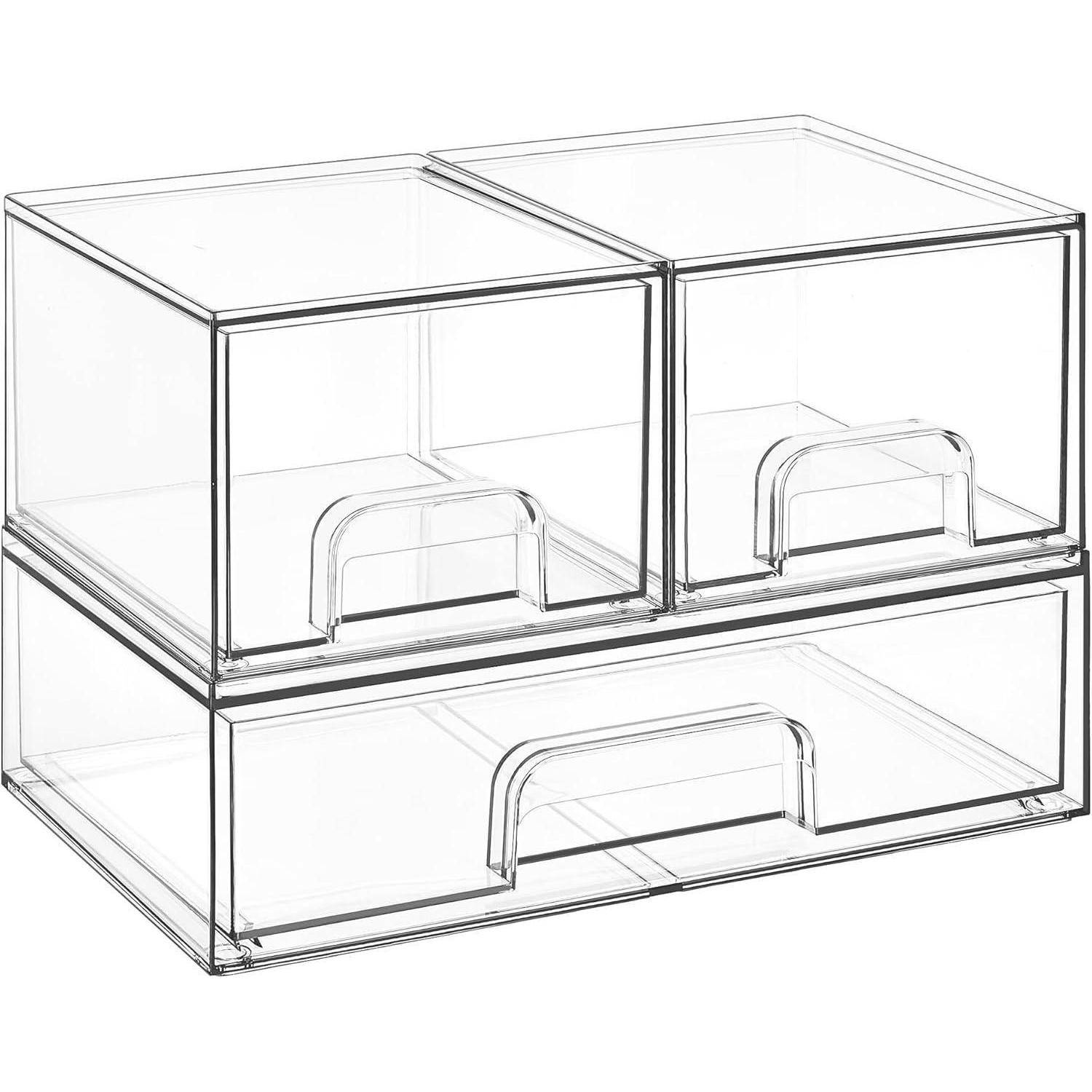 Aufbewahrungsboxen mit 3 Schubladen für Badezimmer und Schminktisch