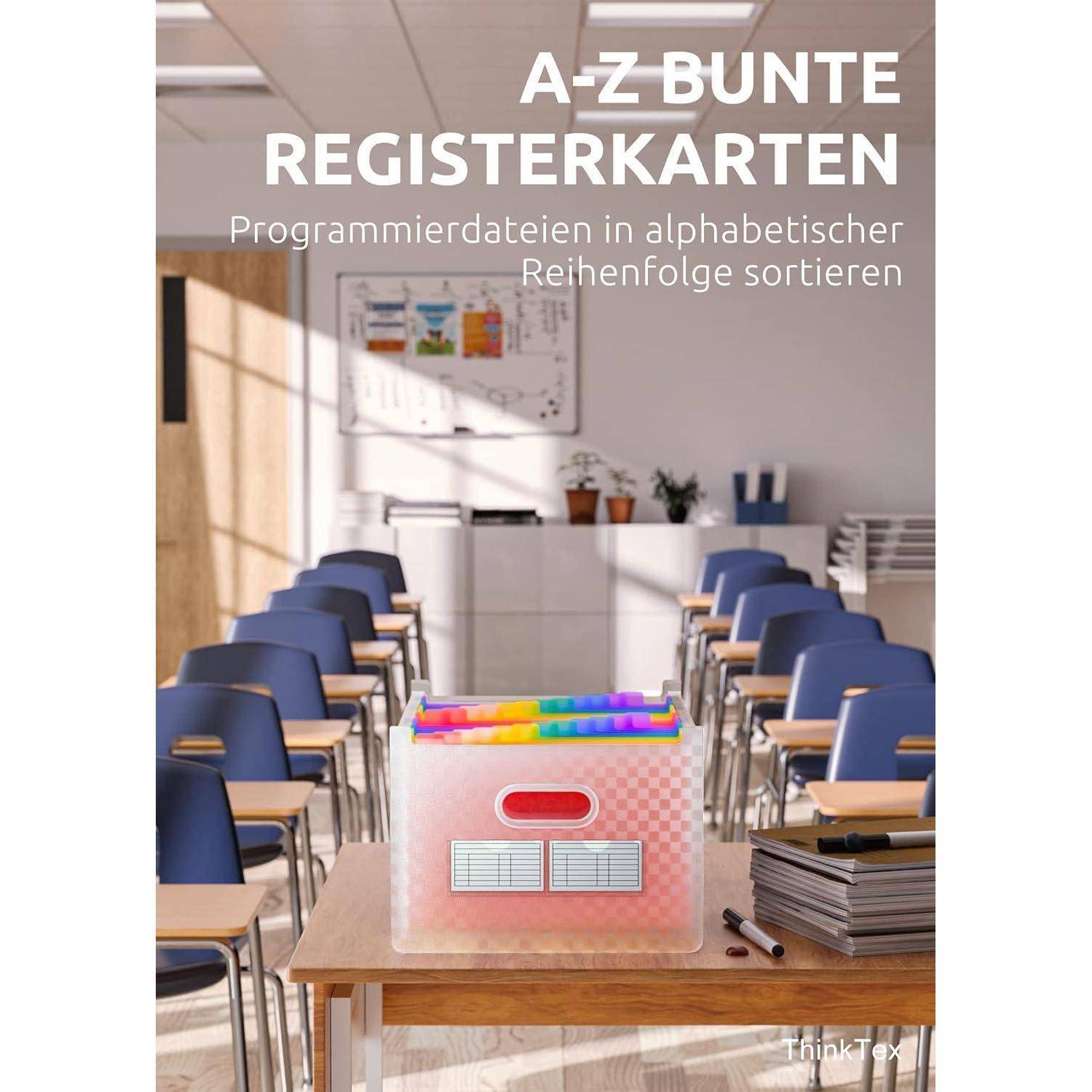 Akkordeon-Aktenordner mit 26