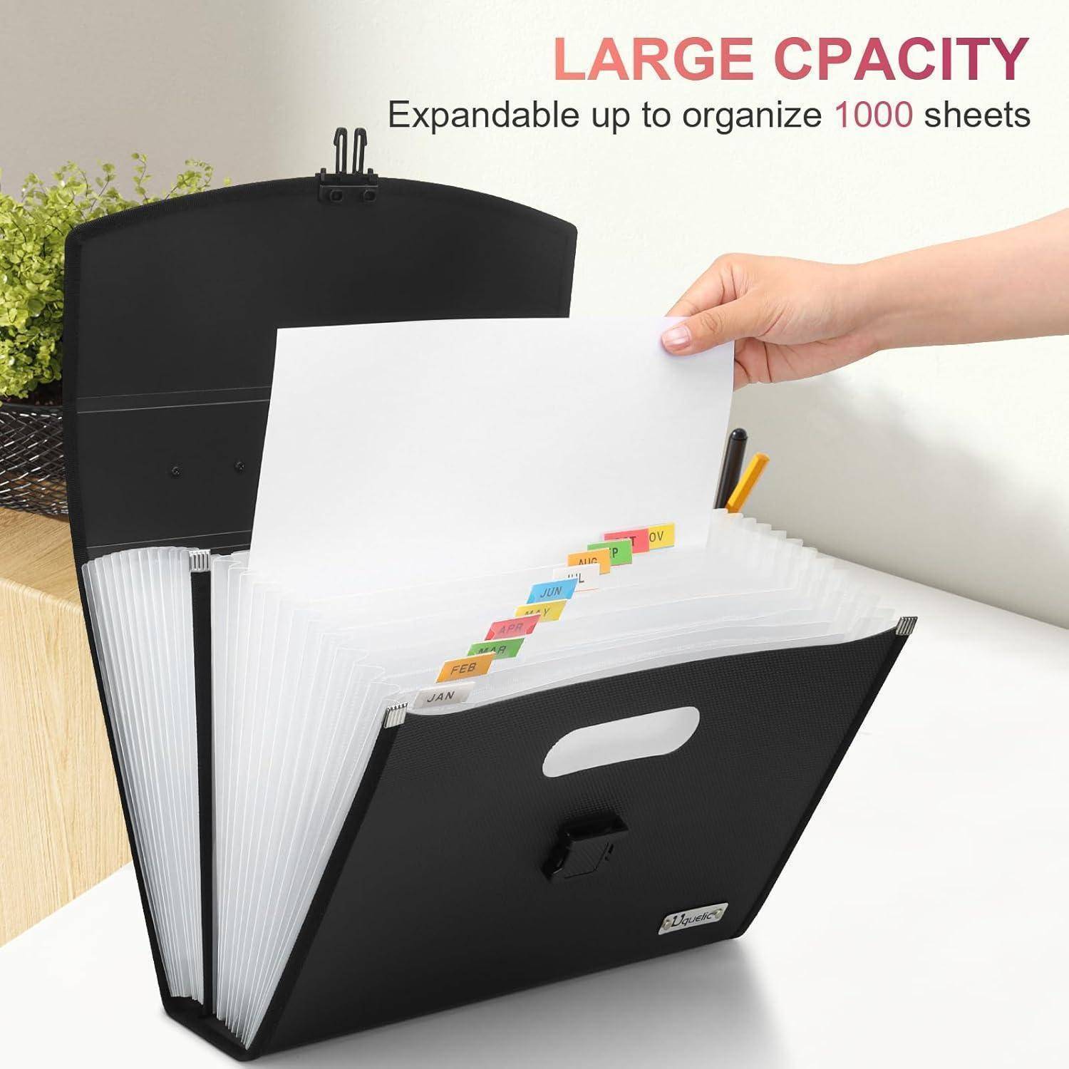 Datei Organizer A4 26 Taschen Akkordeon Taschen Fächermappe Tragbar