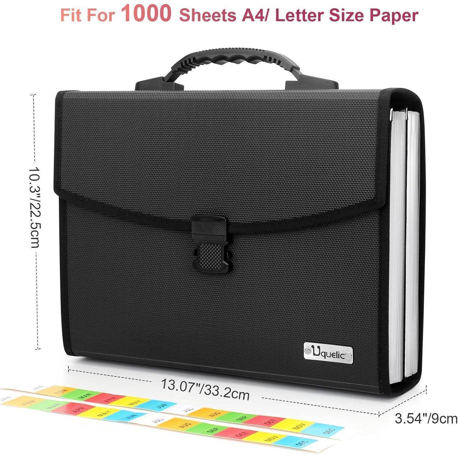 Datei Organizer A4 26 Taschen Akkordeon Taschen Fächermappe Tragbar