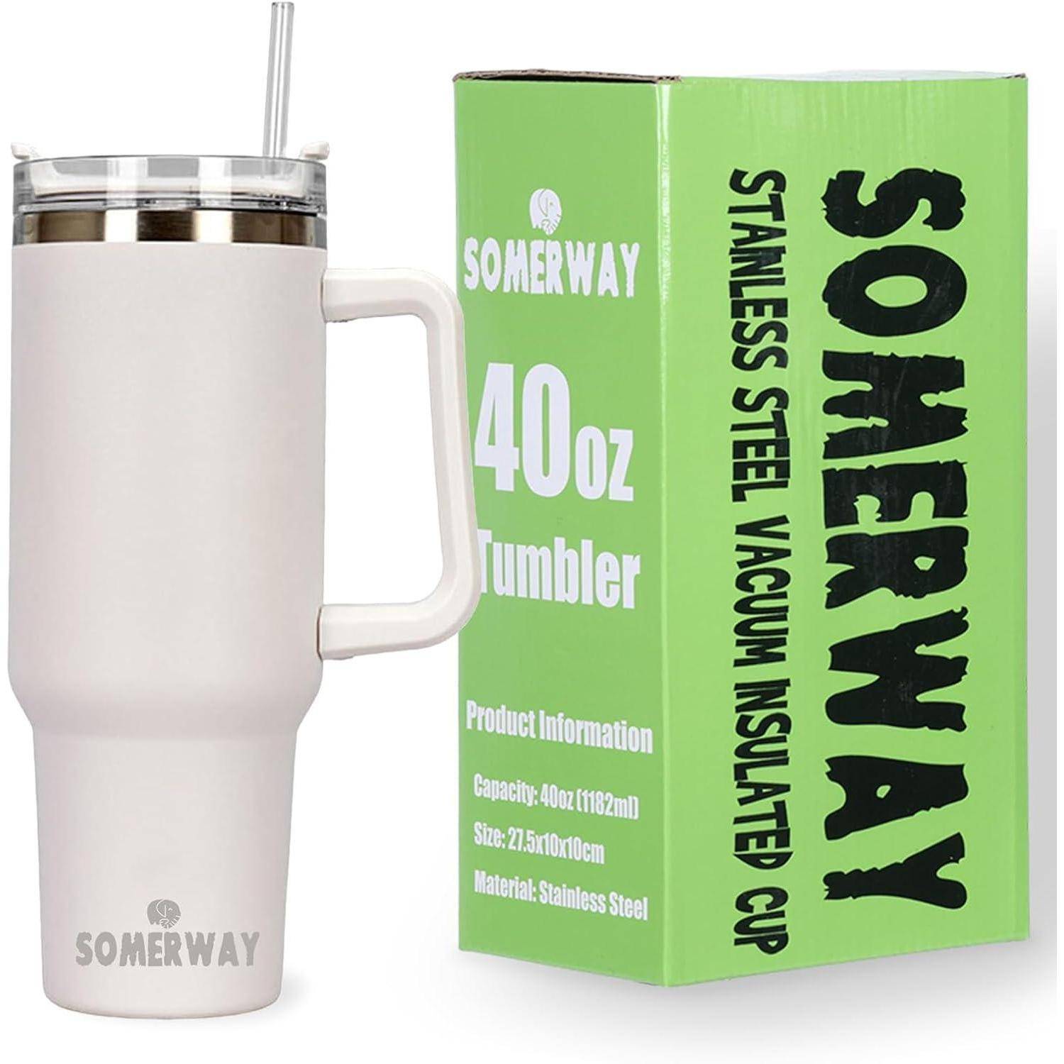 Kaffeebecher to Go Doppelwandiger Edelstahl 1182ml Thermobecher mit