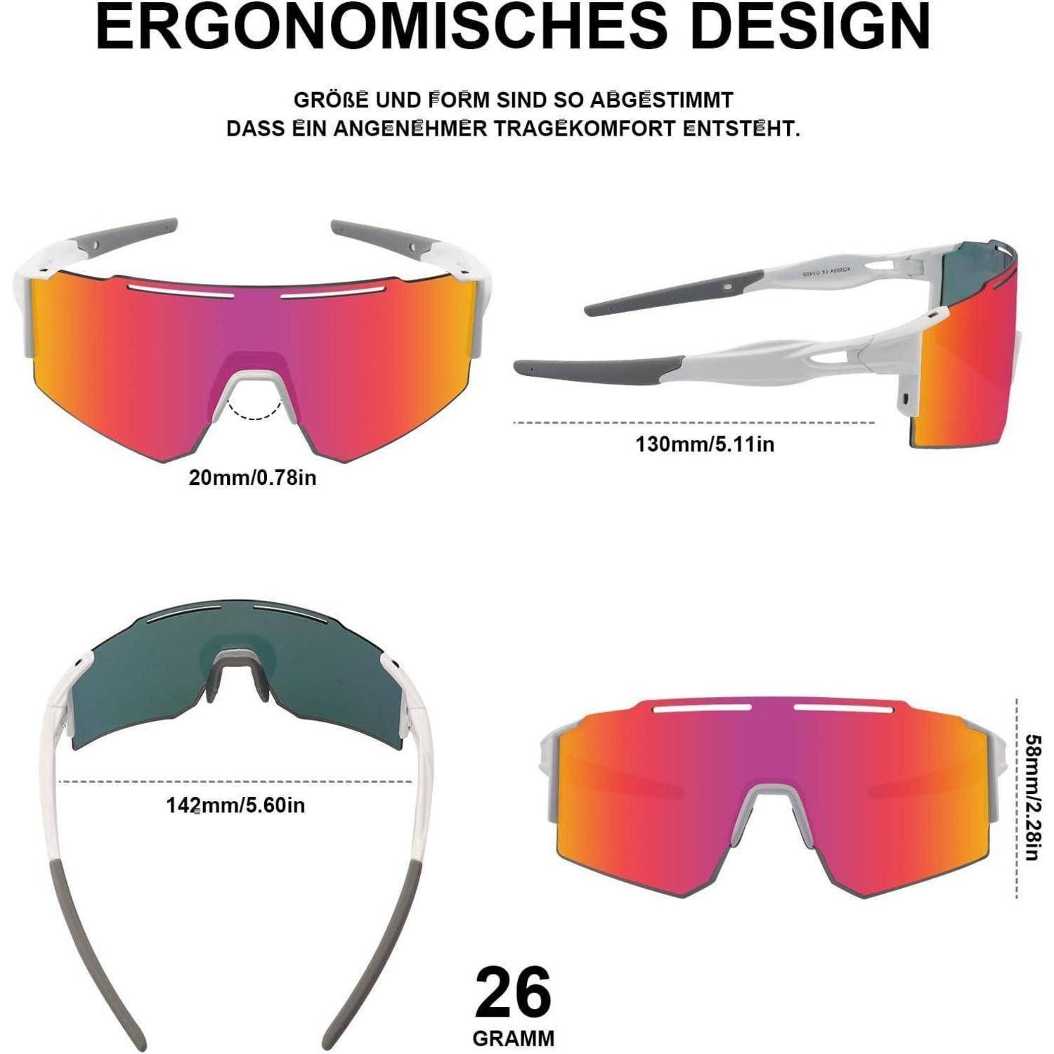 Fahrradbrille Polarisierte Sonnenbrille UV400 Outdoor Sportarten