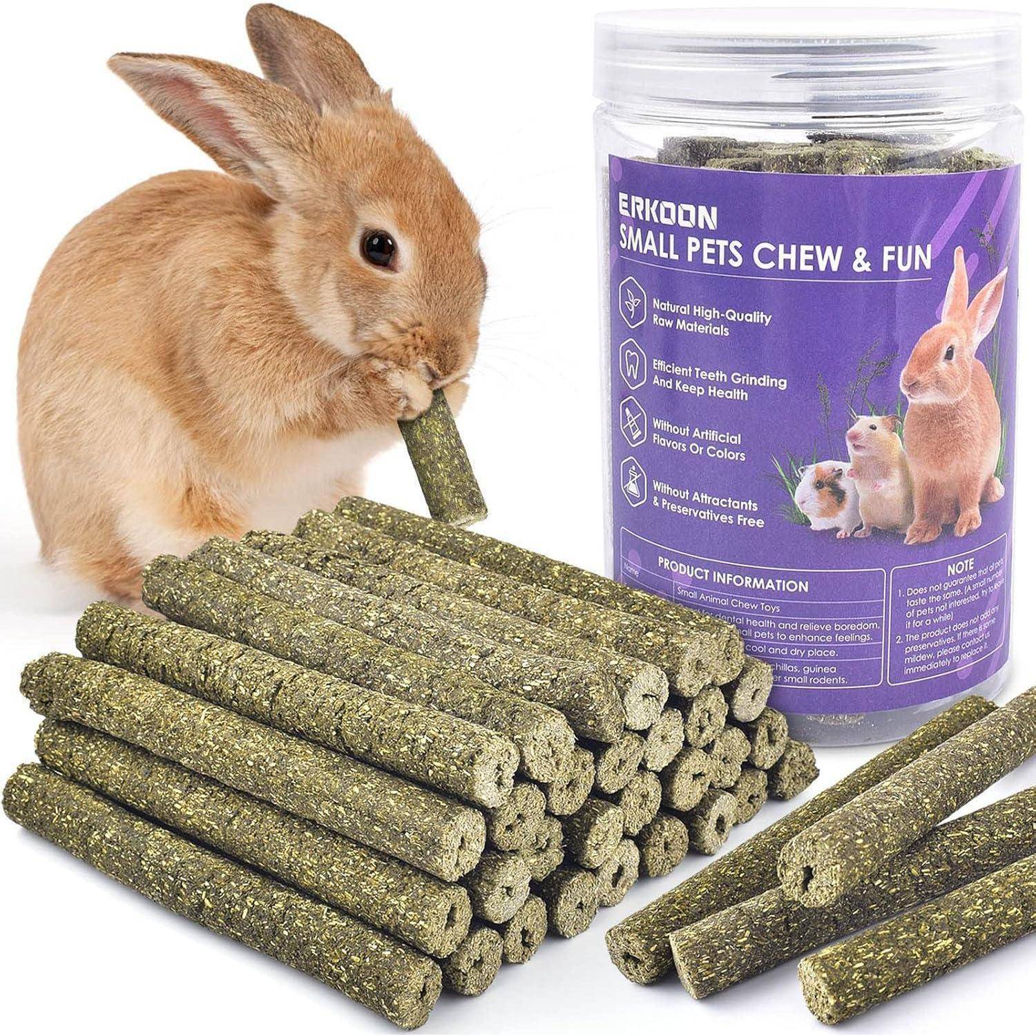 38 Stück Timothy Heu Sticks Kaninchen Meerschweinchen Hamster