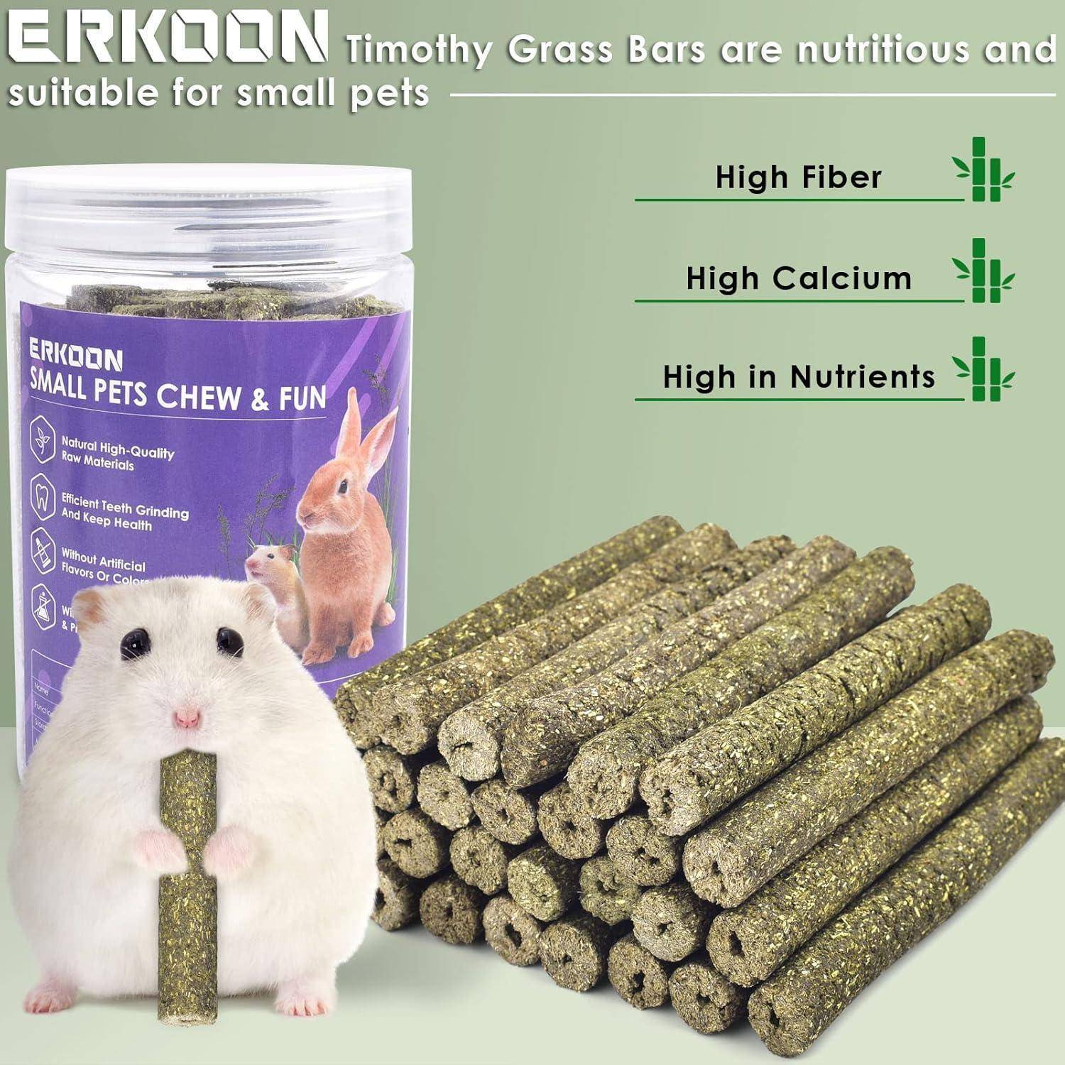 38 Stück Timothy Heu Sticks Kaninchen Meerschweinchen Hamster