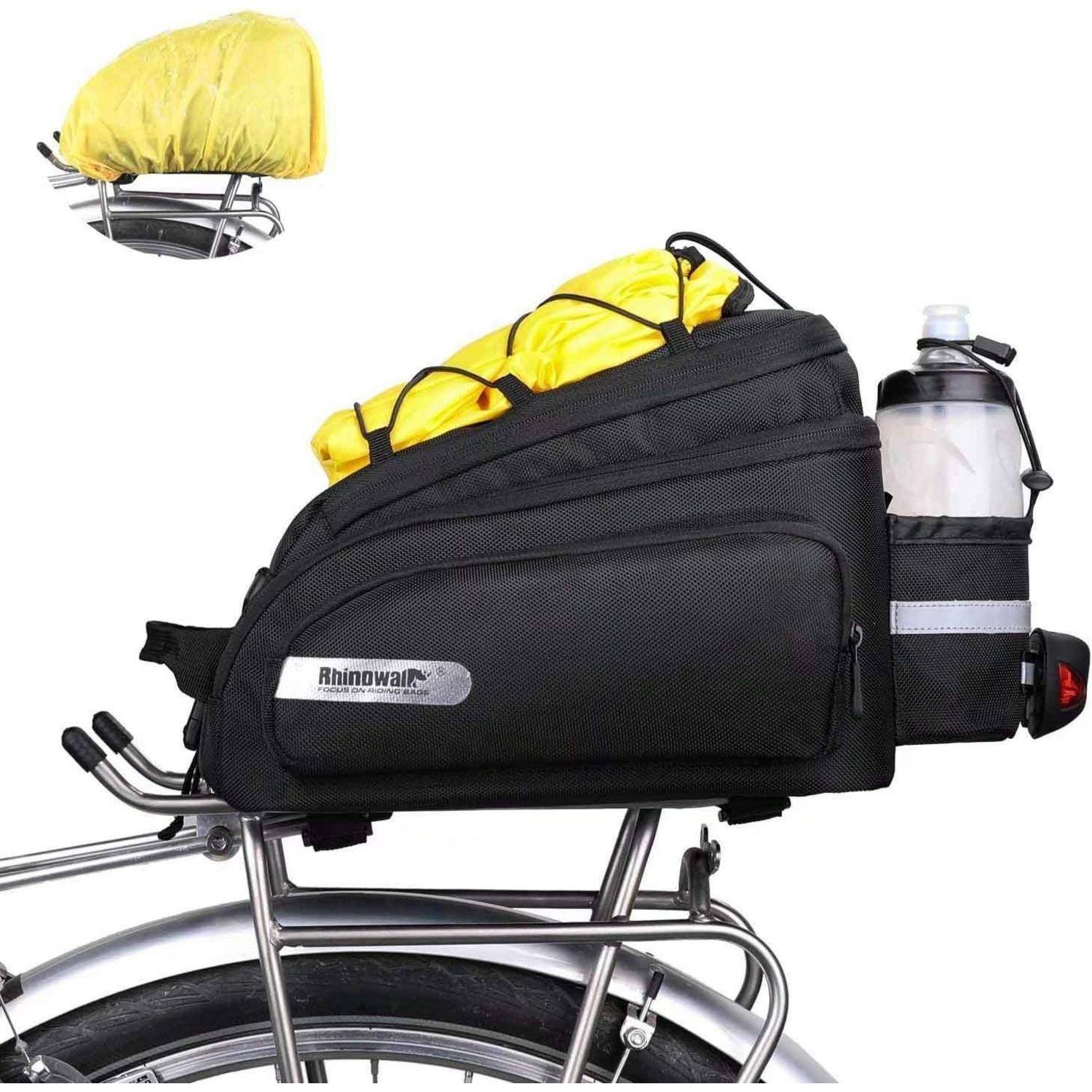 Fahrrad Gepäckträgertasche 12L Rücksitz Tasche Schwarz