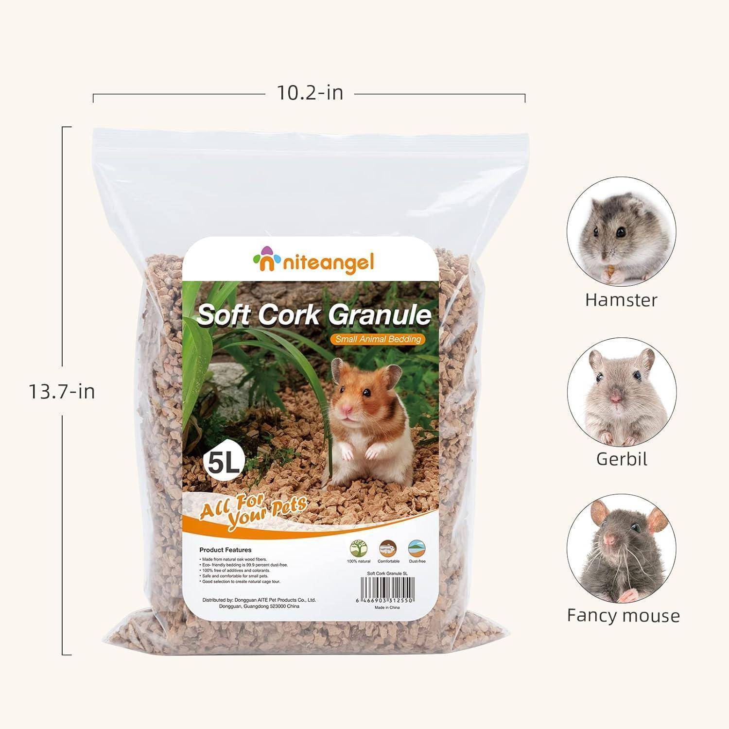 Natürliches Kokosnuss Hamster Einstreu für kleine Tiere 8-10mm