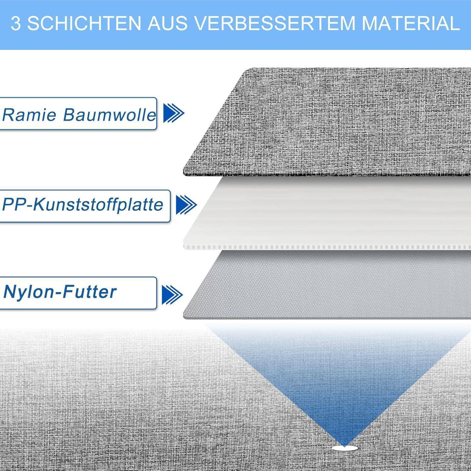 Faltbare Unterbett Aufbewahrungsbox 2er Set 15cm Hoch Grau