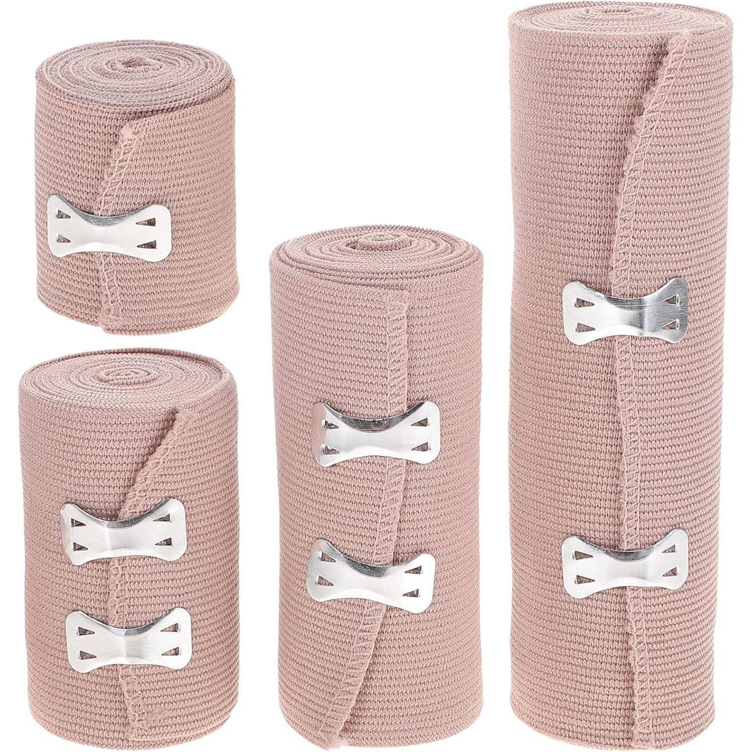Elastische Kompressionsbandage 4er Pack - 2 3 4 6 Zoll Rollen - Knie