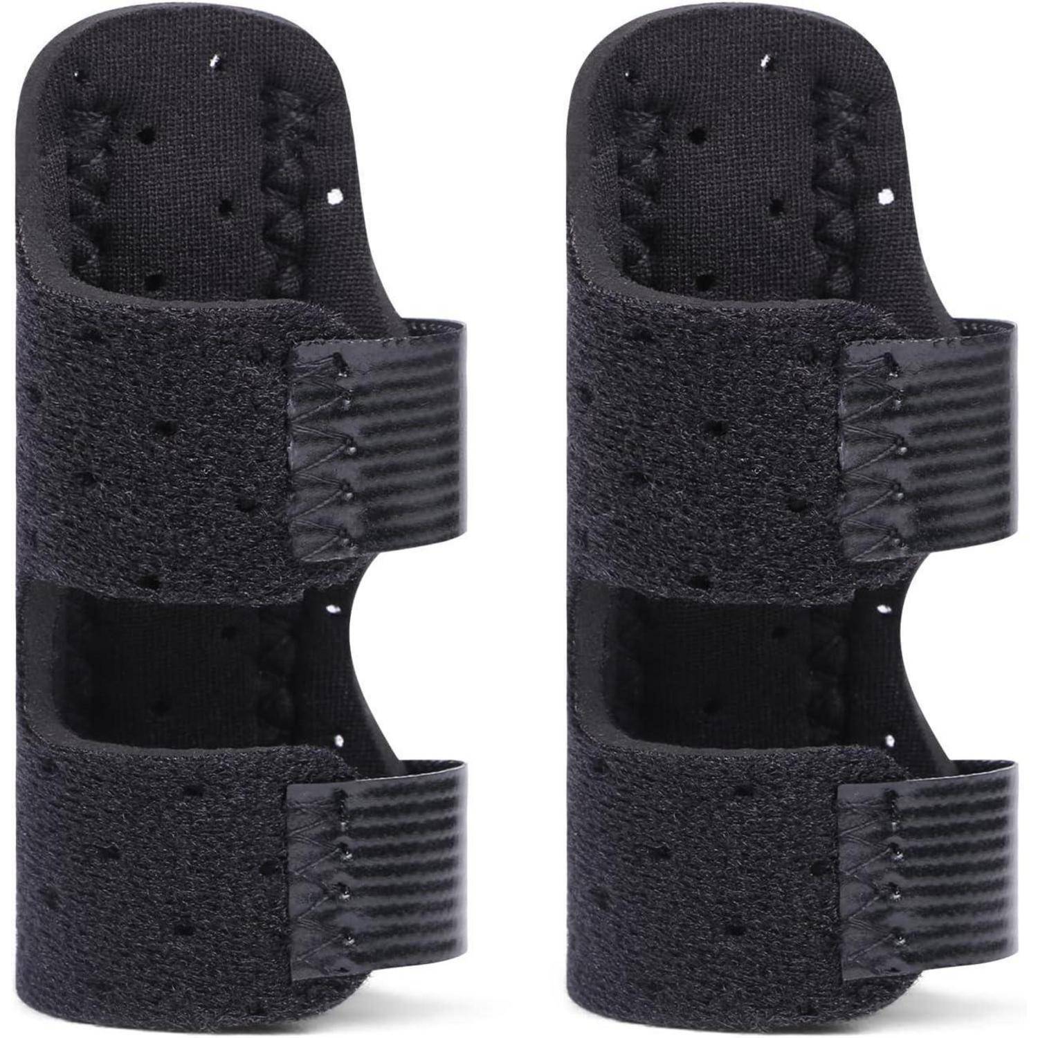 Fingerschiene 2 Stück Finger Stabilisator Schwarz Arthritis Tendinitis
