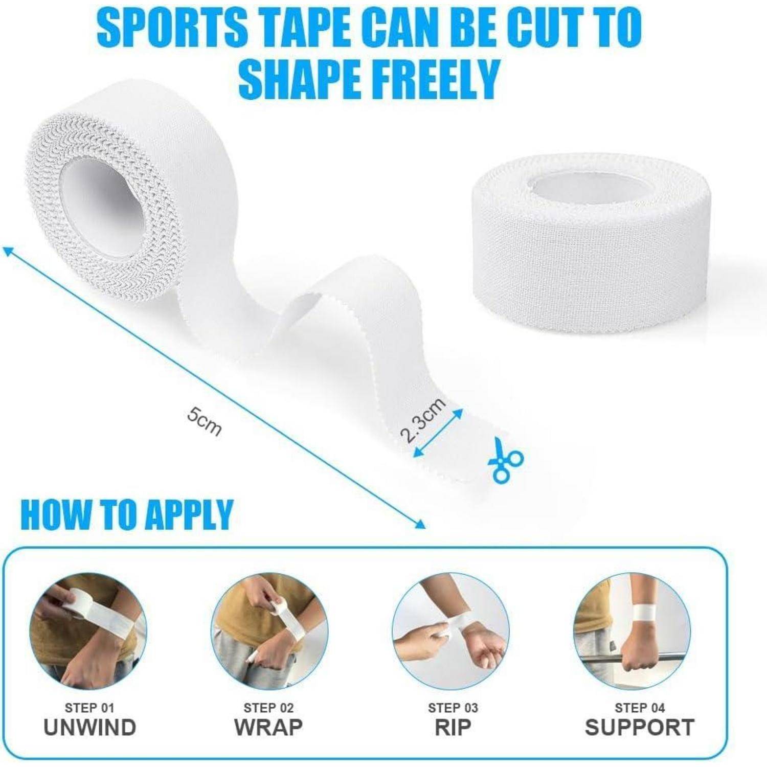 6 Rollen Kinesiologie Tape wasserfest 5m Hautfreundlich Therapy-Tape