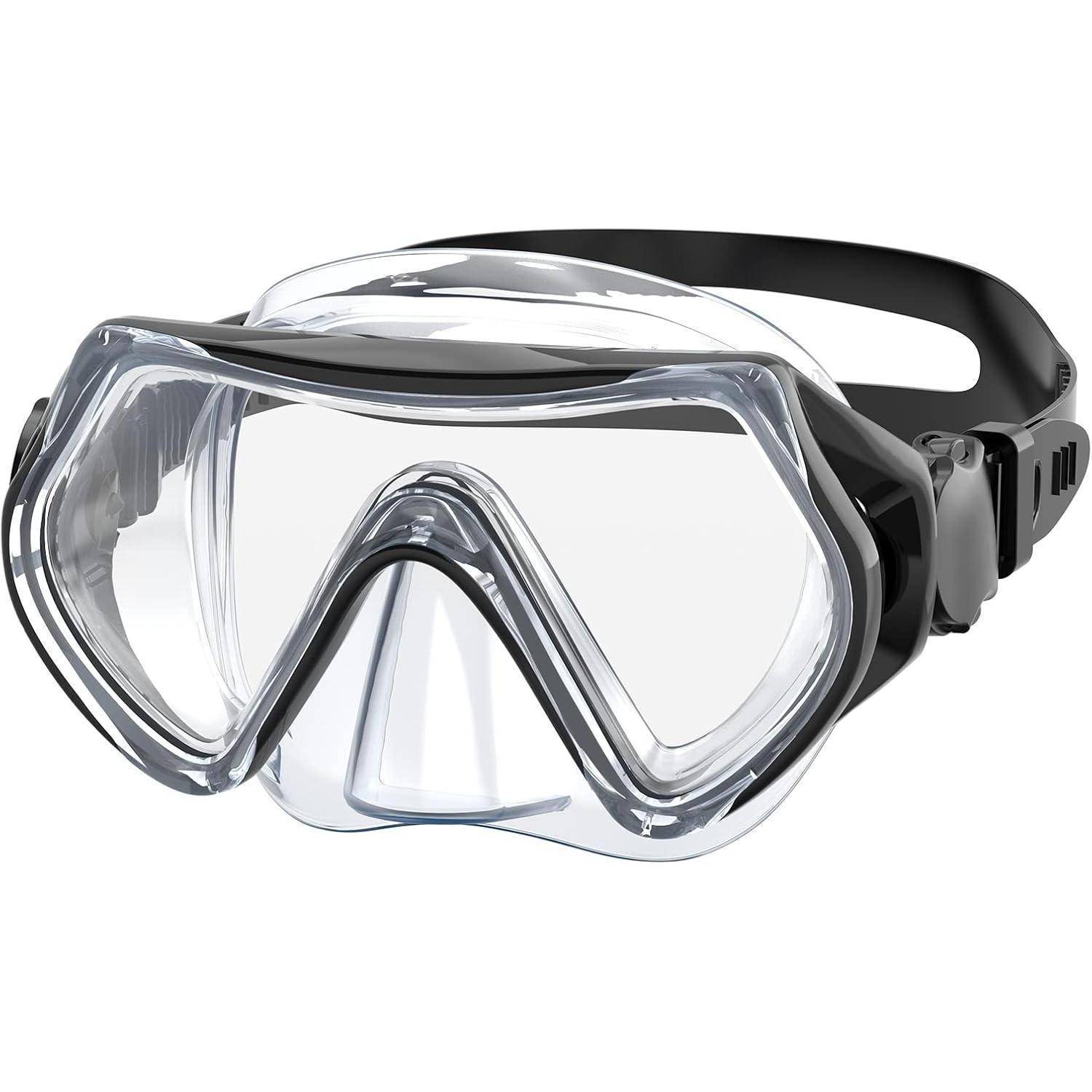 Taucherbrille Kinder Schwimmbrille Schnorchelmaske 180°Panorama Anti