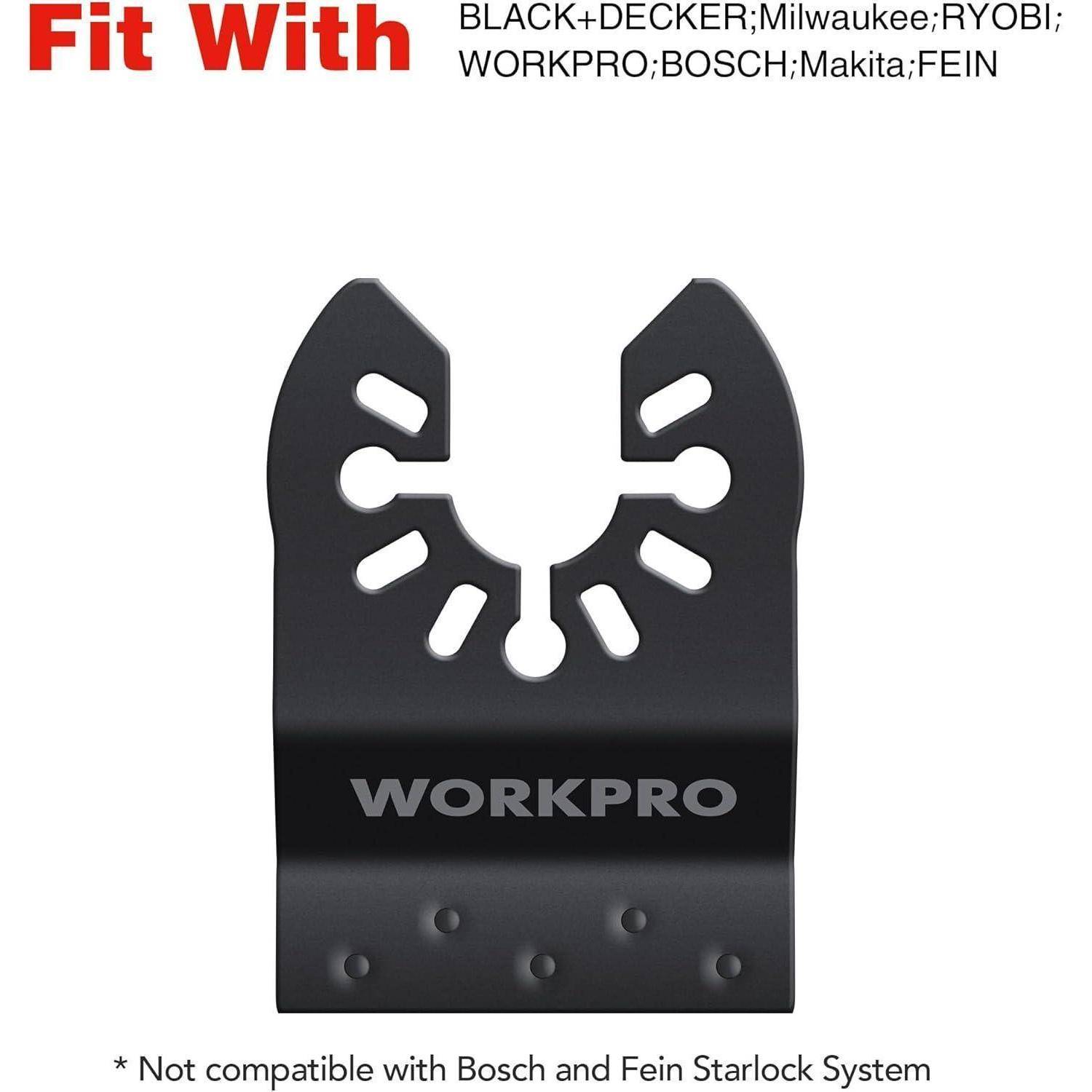 Multitool-Klinge, kompatibel mit Marken wie BLACK+DECKER, Milwaukee, RYOBI und anderen, mit Ausnahme von Bosch und Fein Starlock-Systemen.