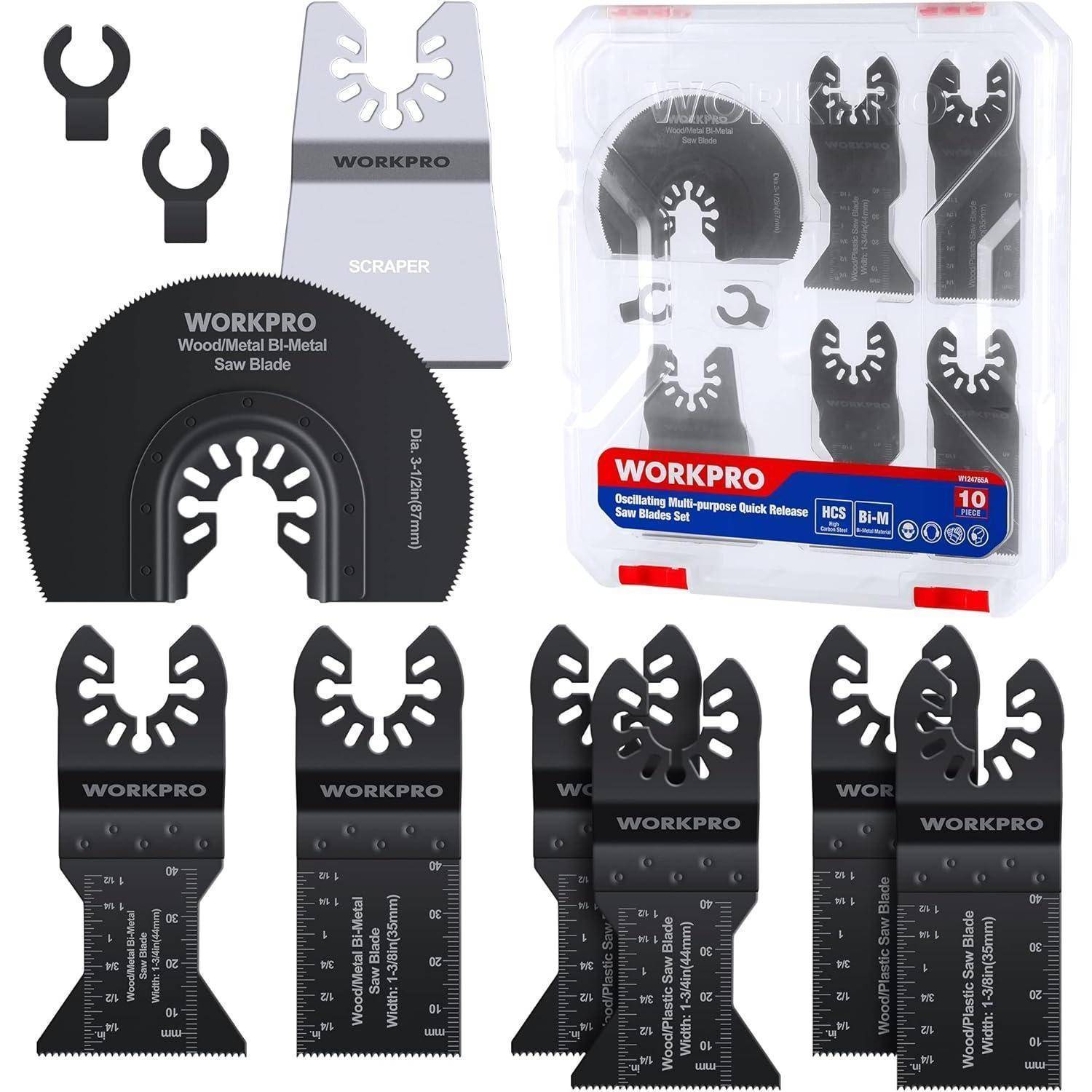 „WORKPRO Oszillierendes Sägeblatt-Set