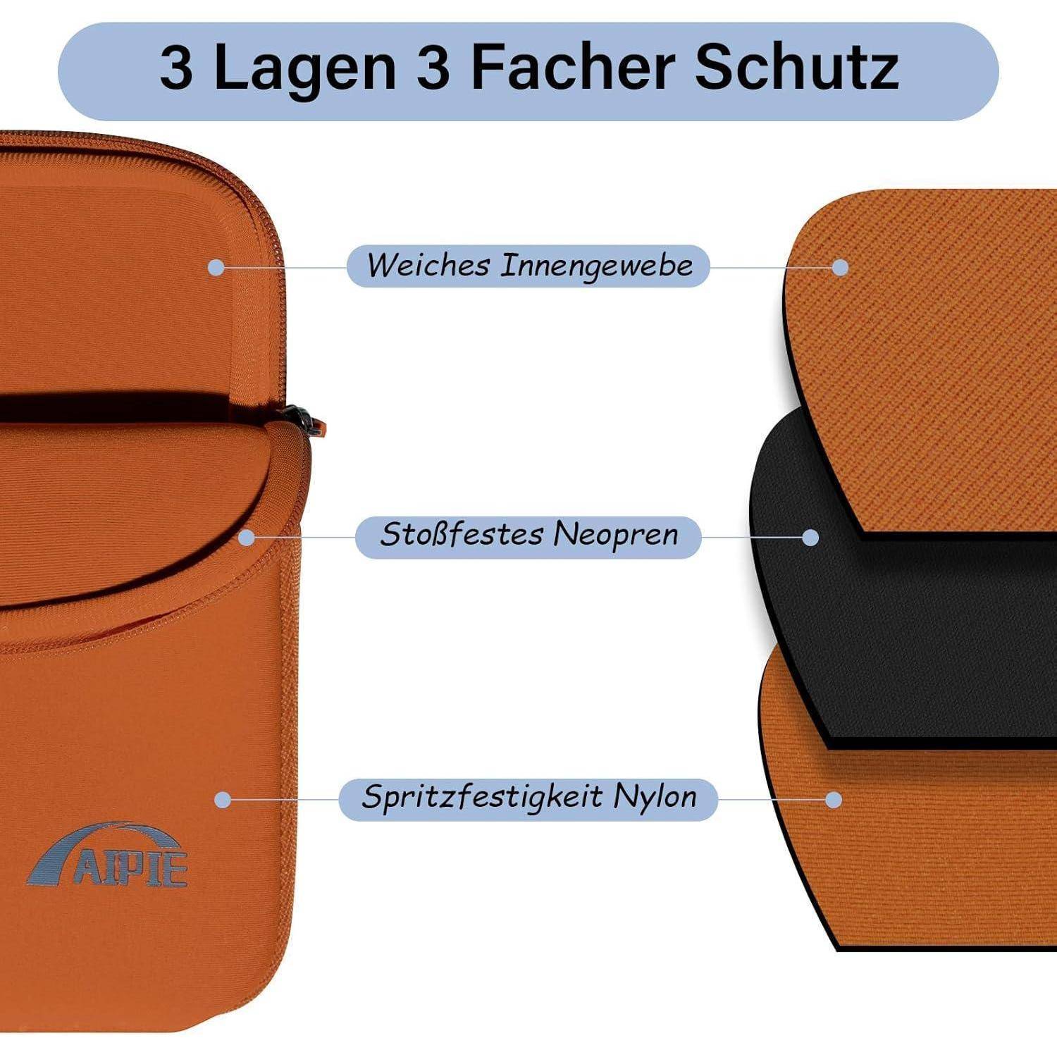 Laptoptasche 15 15.6 Zoll Stoßfest 35.5x25x2 cm Business Schutzhülle