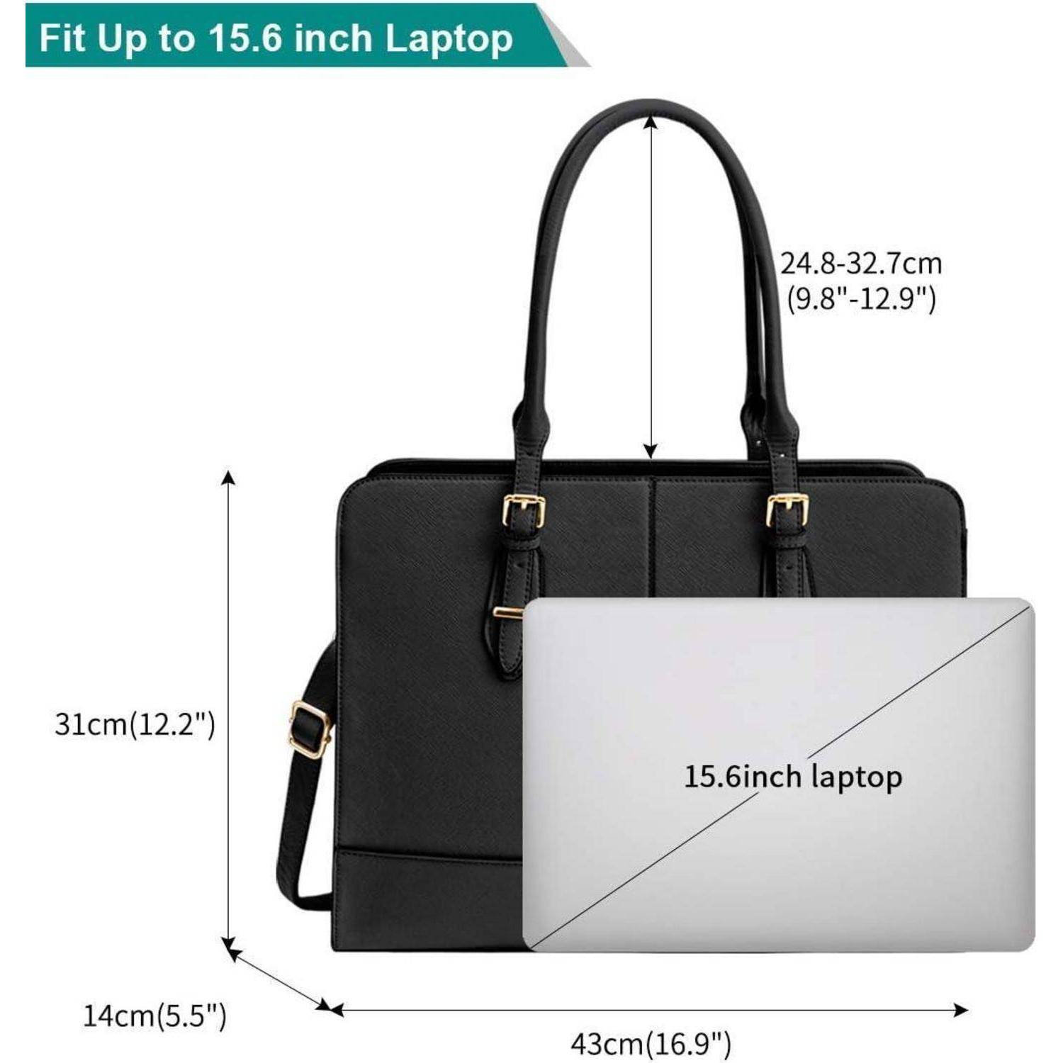 Damen Handtasche Shopper Wasserdicht 15.6 Zoll Laptop Büro Arbeit