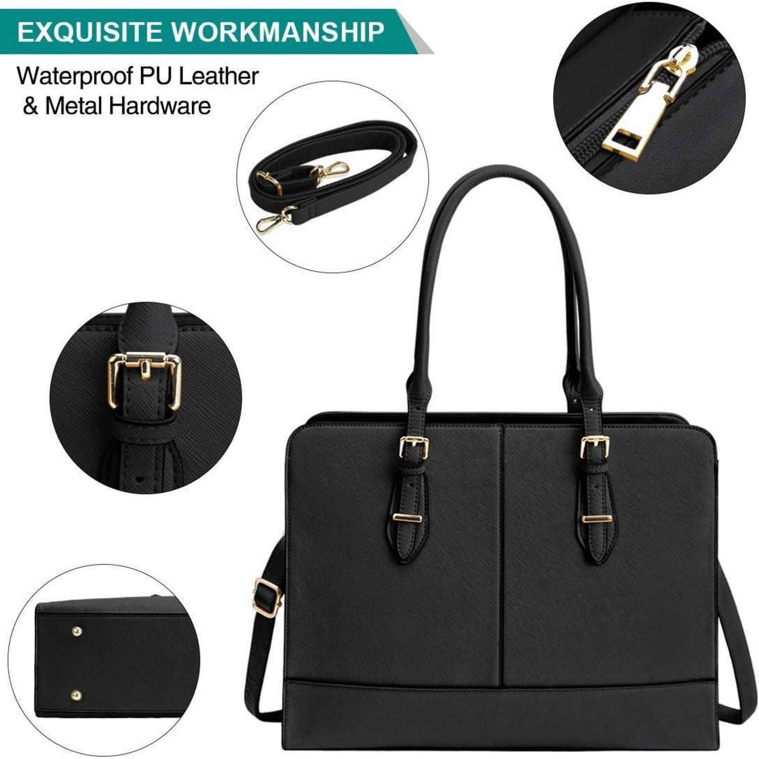 Damen Handtasche Shopper Wasserdicht 15.6 Zoll Laptop Büro Arbeit