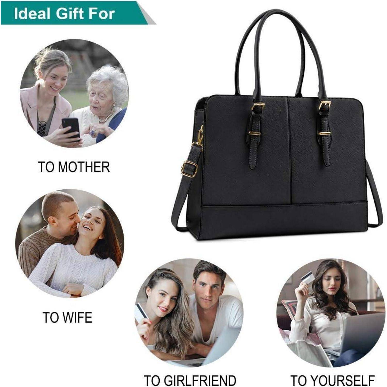 Damen Handtasche Shopper Wasserdicht 15.6 Zoll Laptop Büro Arbeit