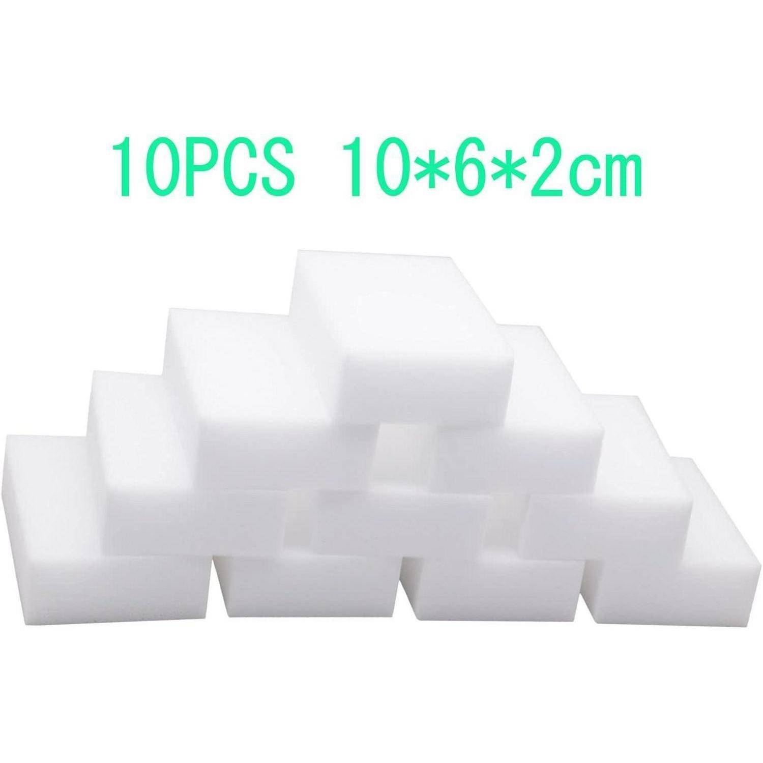 10er Pack Radierschwamm 100x60x20 mm für Küche Bad Möbel