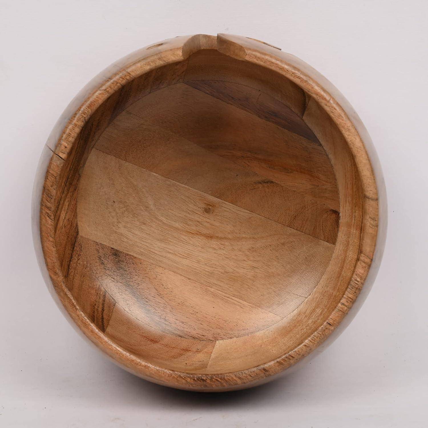 Schalenhalter aus Akazienholz handgefertigt 17,78 x 17,78 x 10,16 cm
