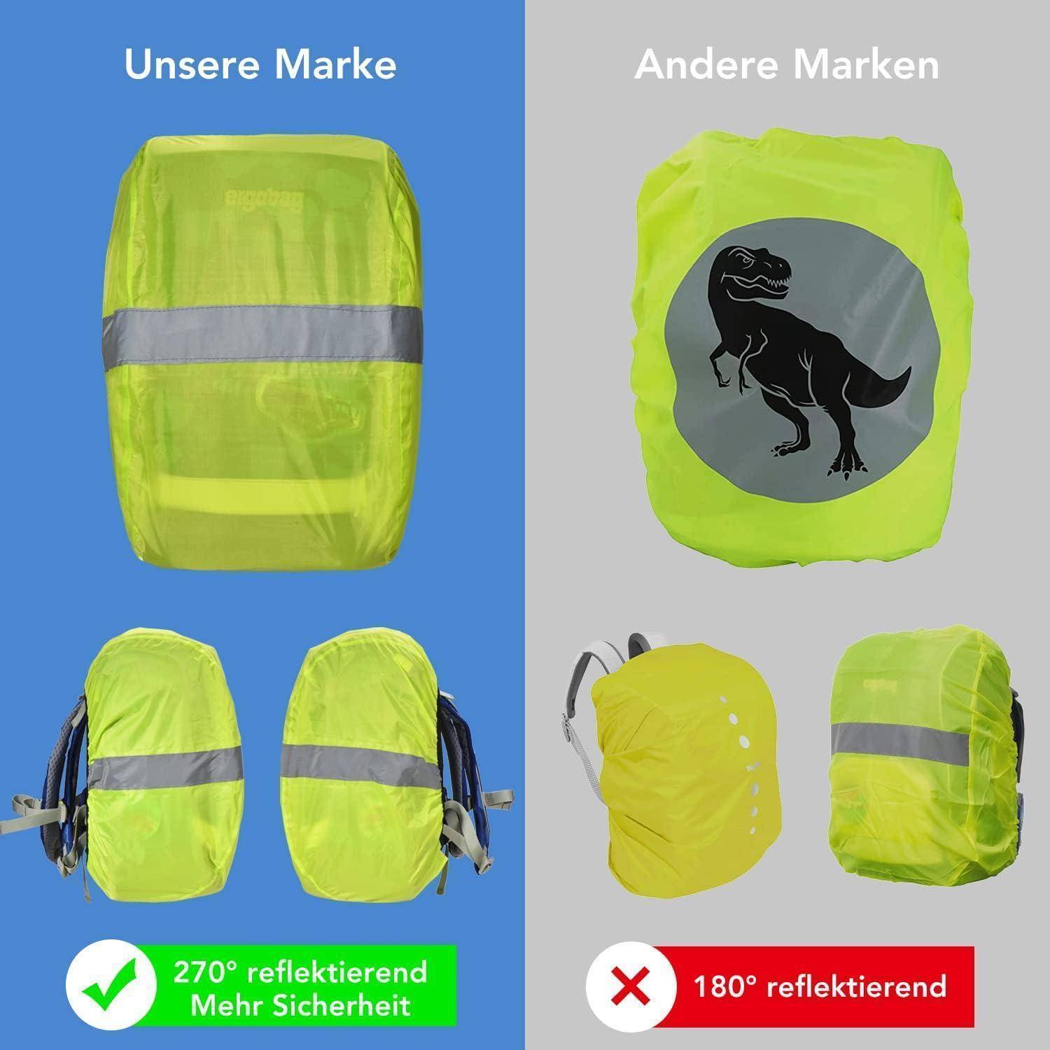 Unisex Kinder Regenschutz Schulranzen wasserdichte Rucksackhülle
