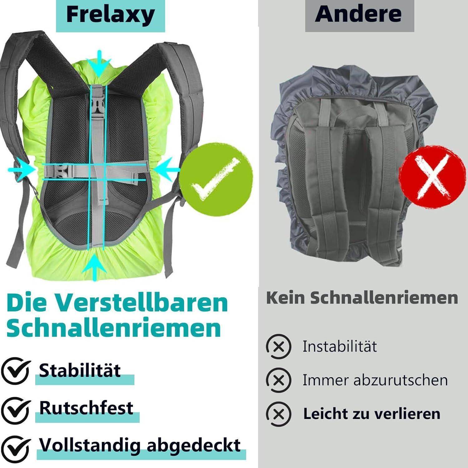 Regenschutz Rucksäcke Regenhülle Reflektoren M: 25L-35L #1 Neon Gelb